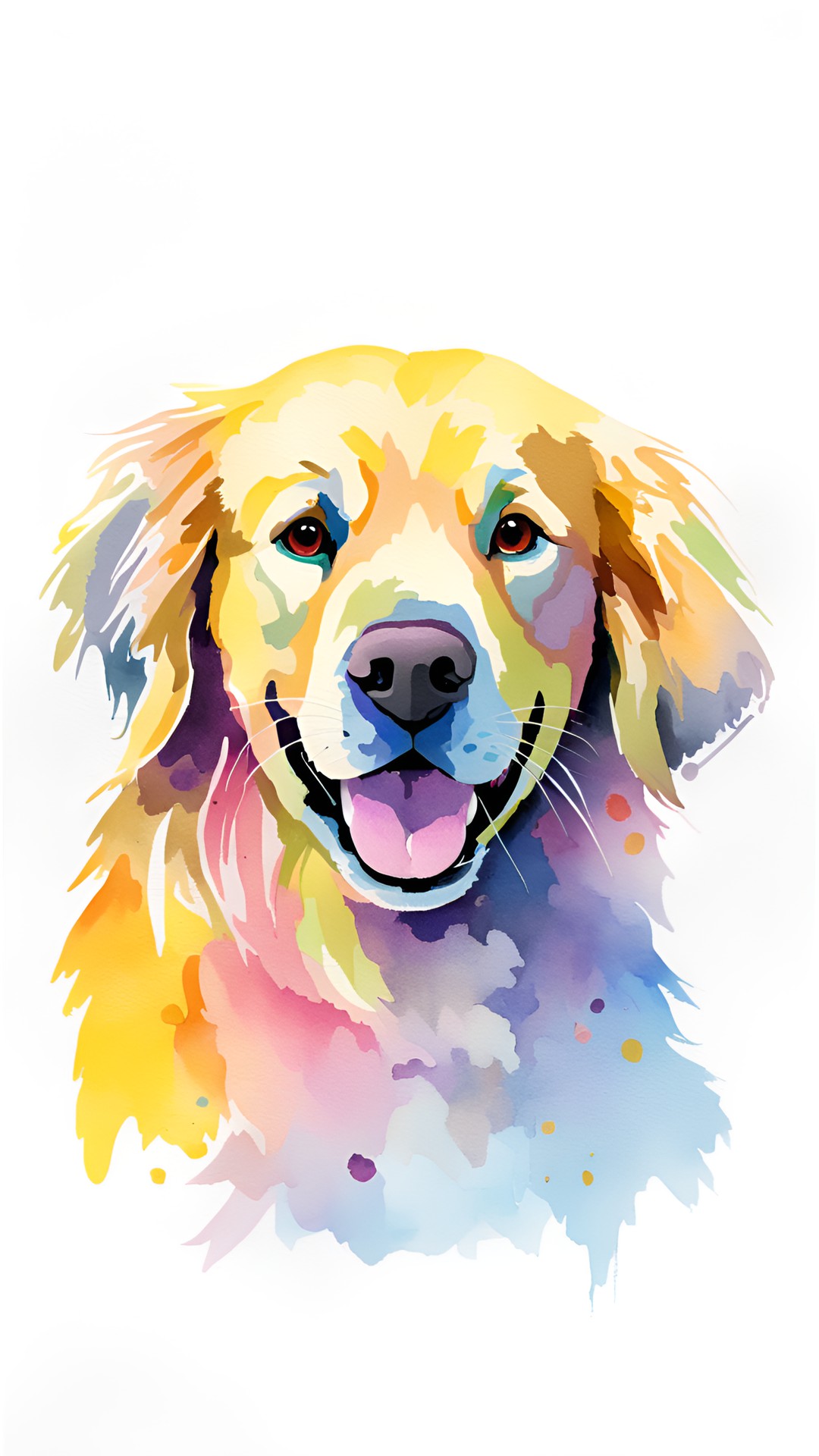 golden retriever, cute, sticker preview