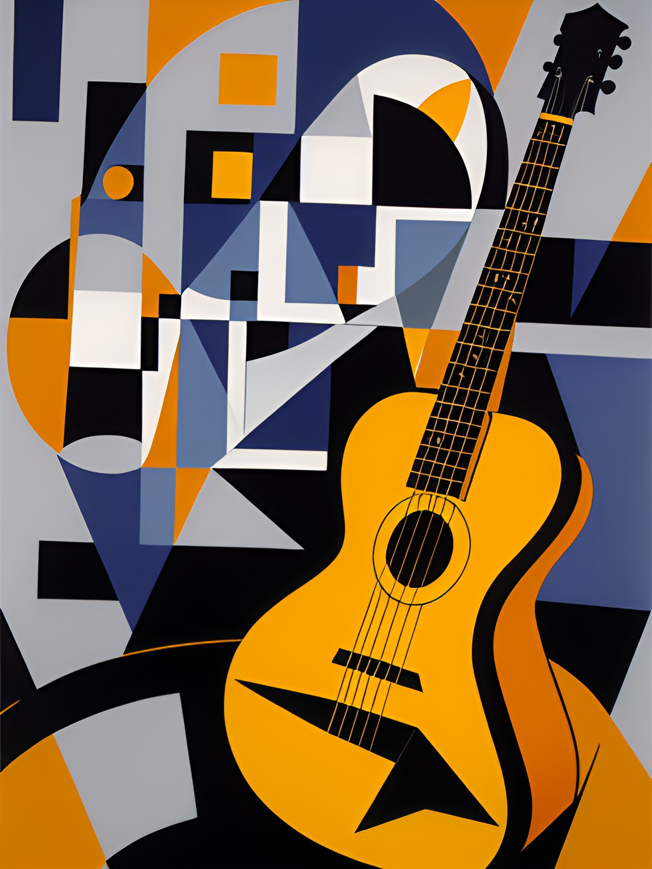 guitarra muy cubista , juan gris preview