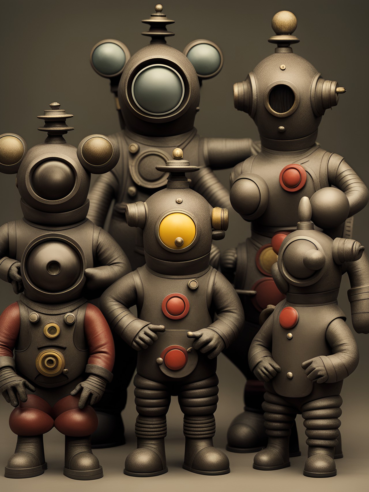 Dieselpunktubbies - bauhaus dieselpunk teletubbies preview