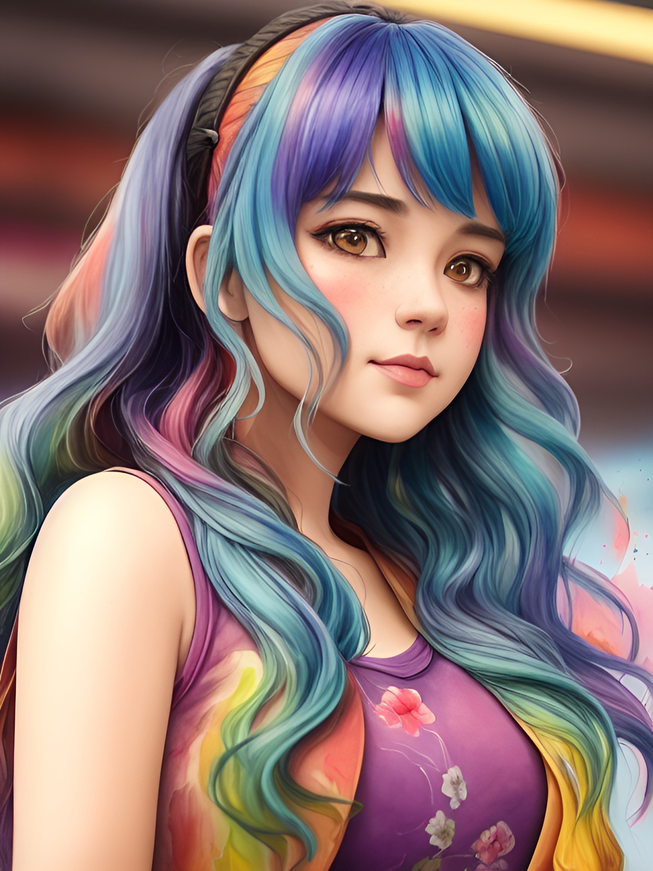 lifelike, watercolor, texture techniques, vivid, bright, opacity temperature, visual artistry, novel, distinct features, intentional, layered,dof, perspective, stunning lighting & shadowing, fine detailing, 🍑🩰long messy wavy hair, windy,👛🧞♀️🎟️🦩🫖🔮🫙🍯🏺🍃🌷🌹🥀🪻🌺🌸🌼🌻🌗💫⭐️🫧⛲️🌌☘️🍂🍀🌿🪴🎍🌱🍃🌾🪸🍄💐🪨🪶🪷✨💧🌊🧊☕️🥛🫗🍷🍹🥃🧉🍾🍽️🥣🧂🎱🪩🪞💎🧱😇💝🗽⛱️🚀🎀🎗️🎸🧵🪢🧶☄️🙀😺🐈🌳🌳🌲🎄🐾🪺🌞☀️🌦️🌬️💨🌫️⛅️☁️ preview