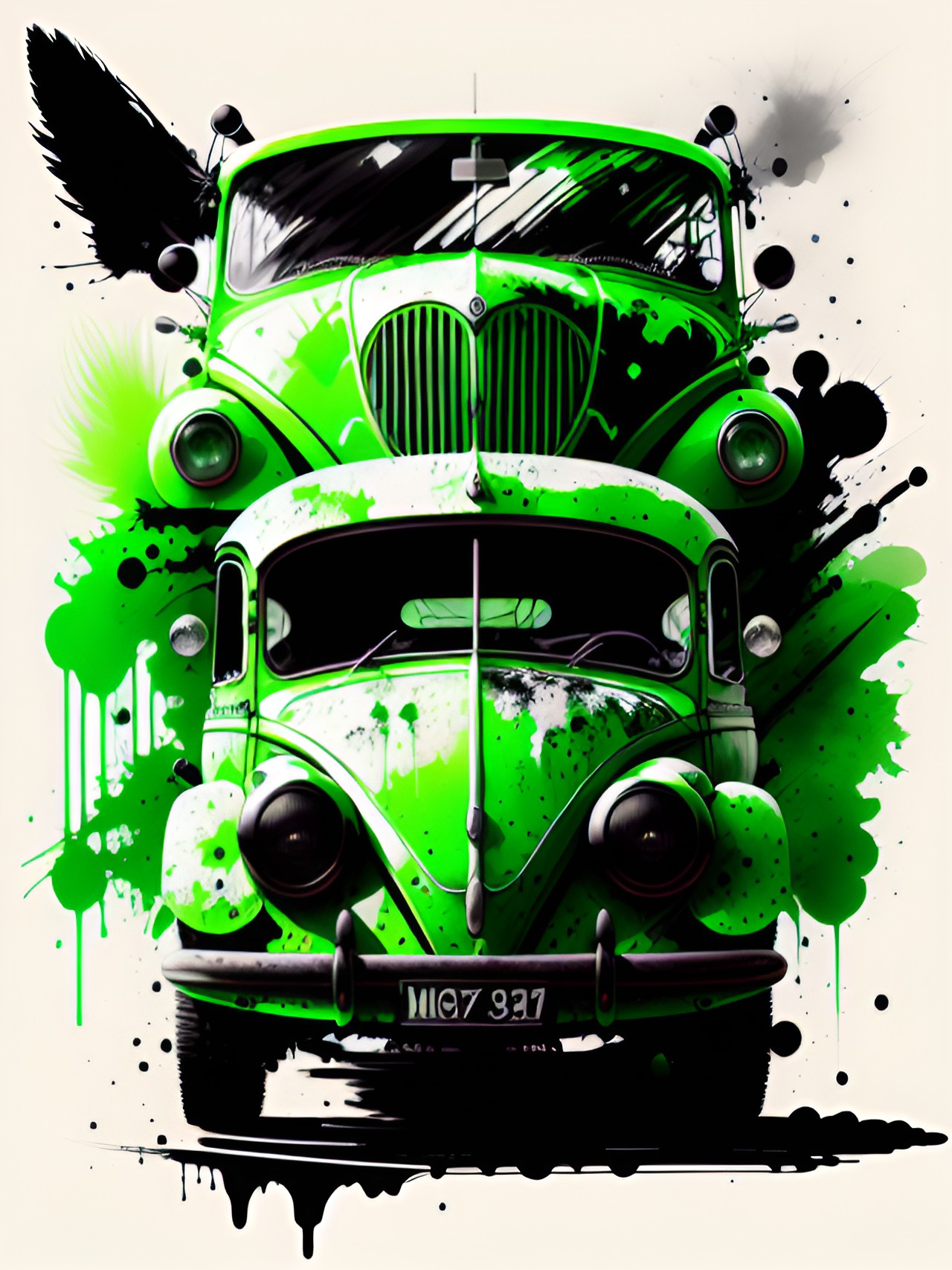 green voltzwagon beetle preview