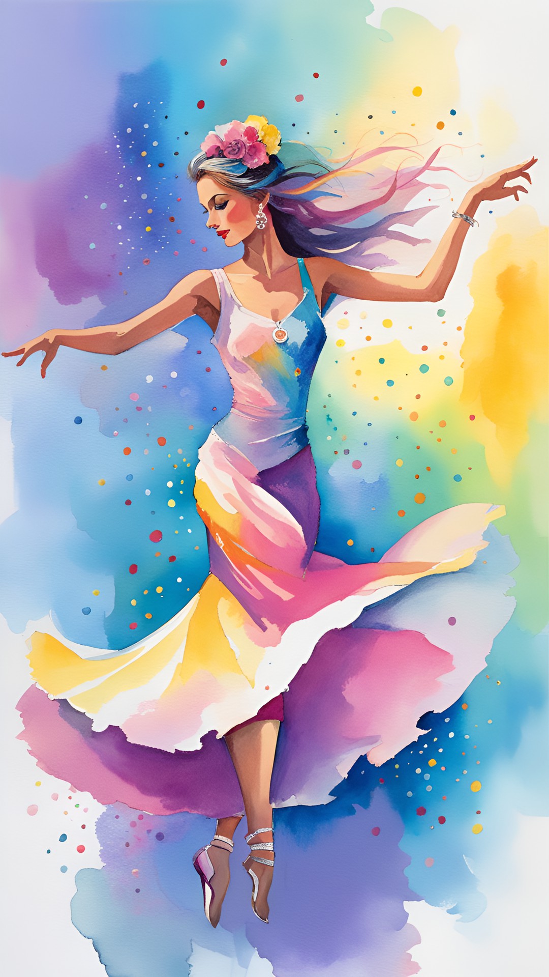 a lady dancing, fantasy ambience, highly detailed, fantasy art preview