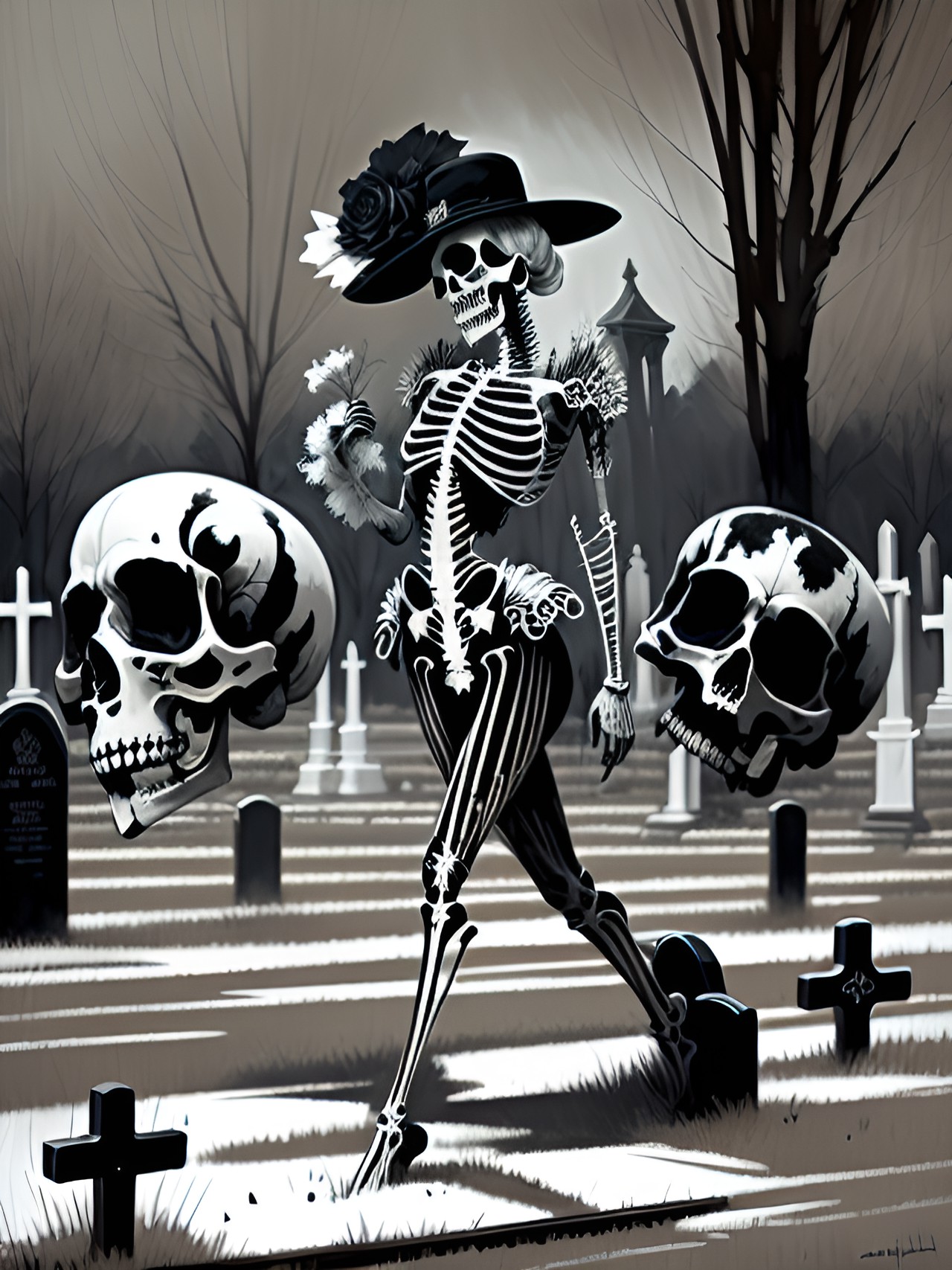 dance of the skeletons in the cemetery preview