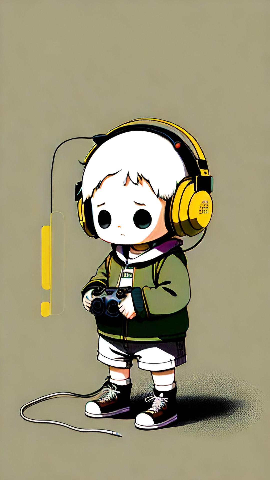 beepity boing wearing headphones and playing a video game preview