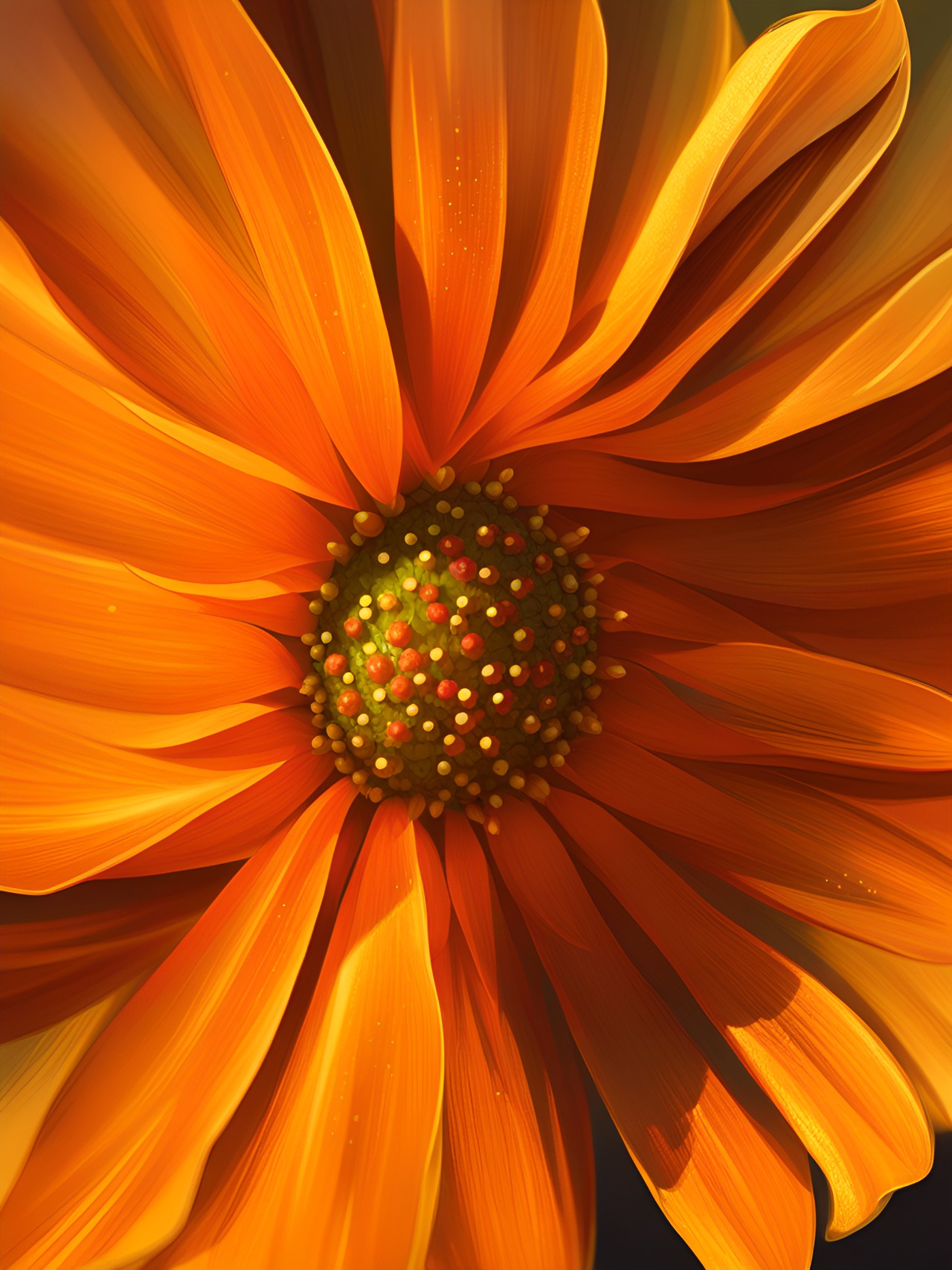 OKeefe Desert - unfolded flower bud with pollen preview