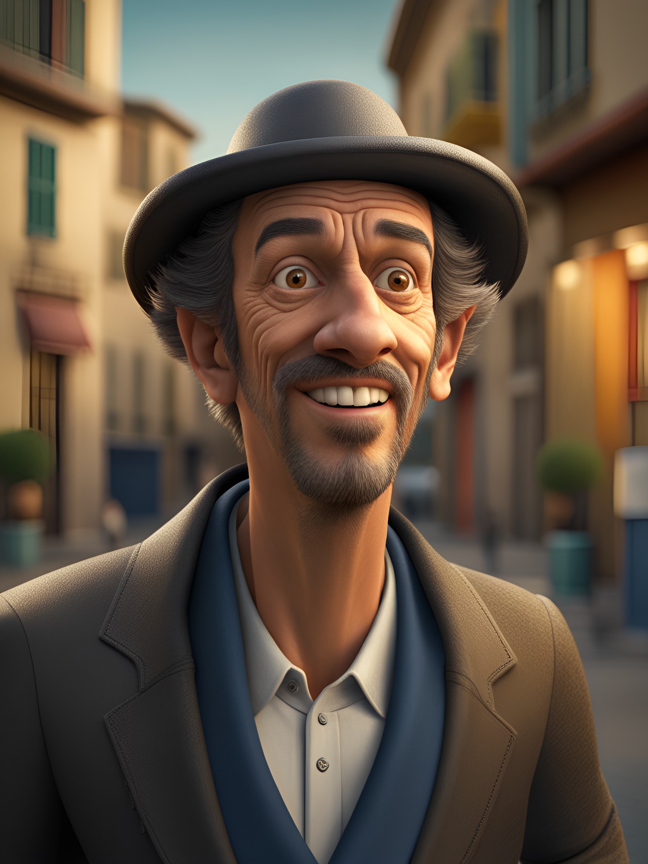 french italian man, goofy, impulsive, kind, unique looking, realistic, high resolution, uhd, 8k preview