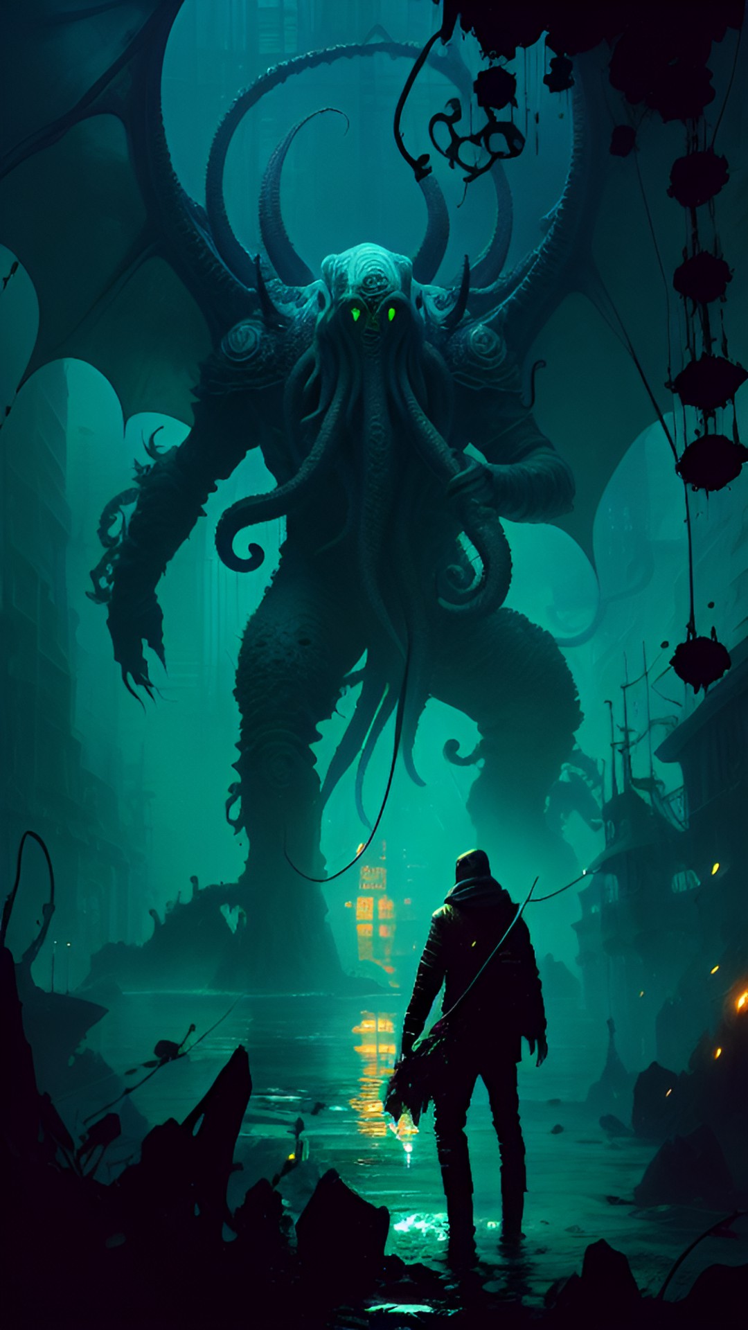 Horror of the Deep - cthulhu arising from the deep preview