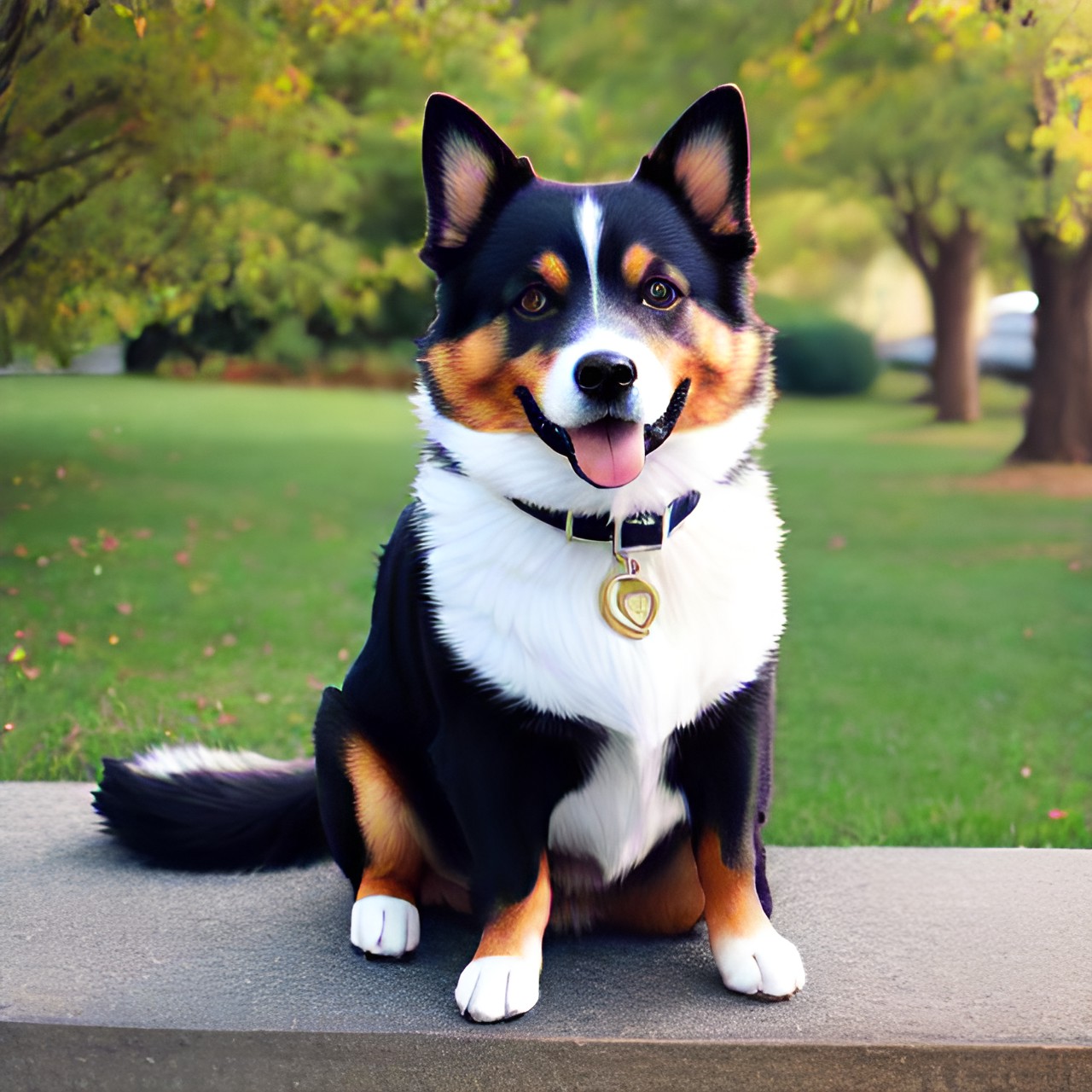 a friendly face of a smart talking dog preview