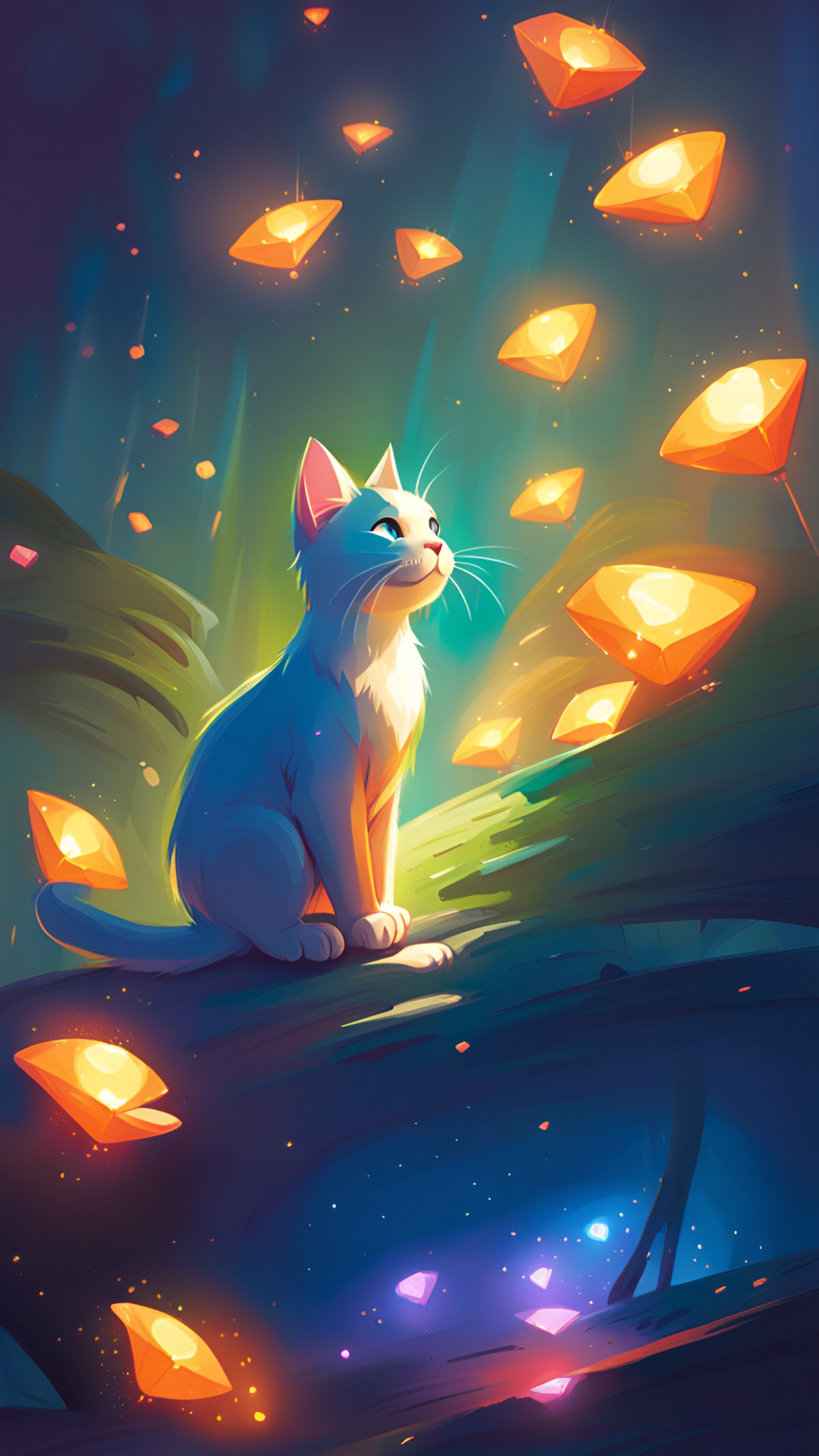 cartoon cat, shiny, cute preview