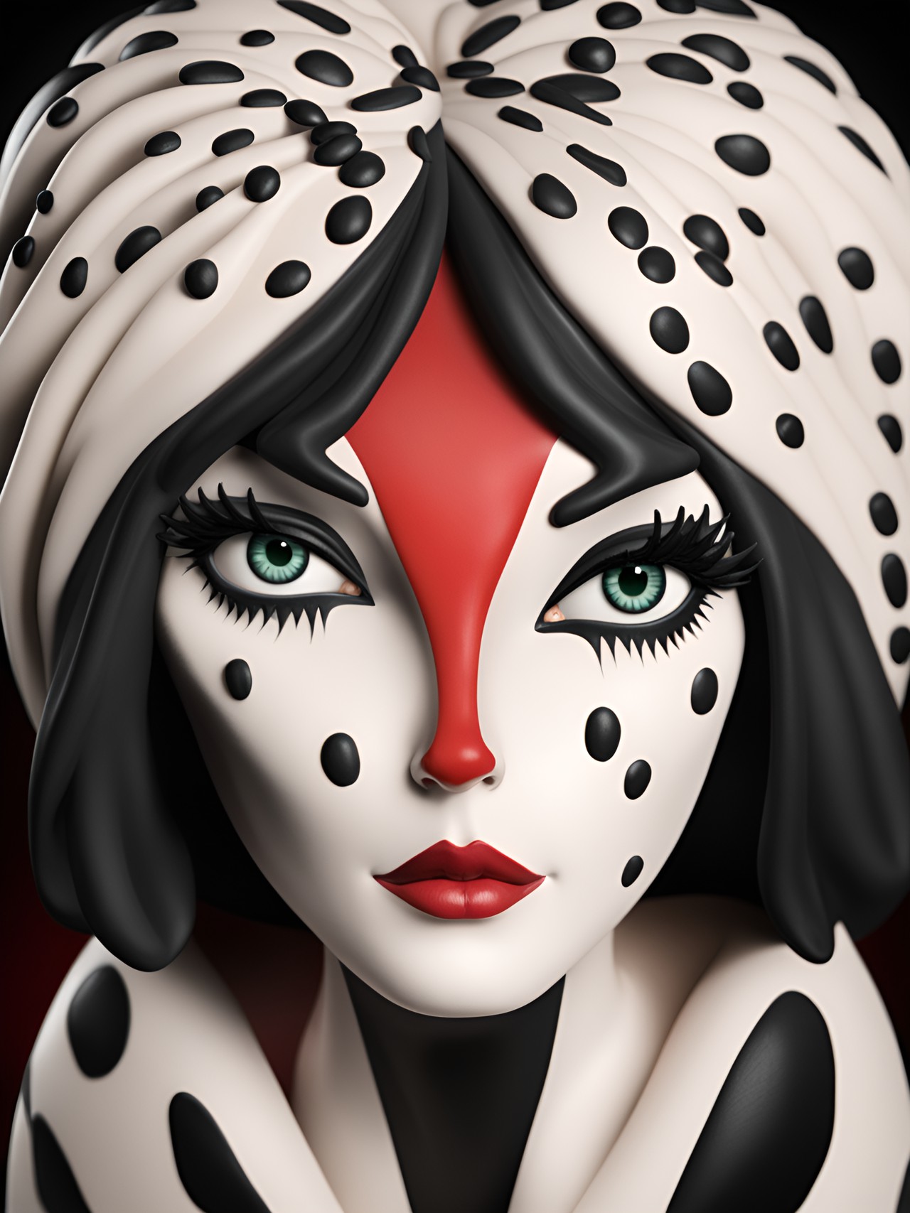 Clayvuella - claymotion, cruella deville, iconic,$text$ preview