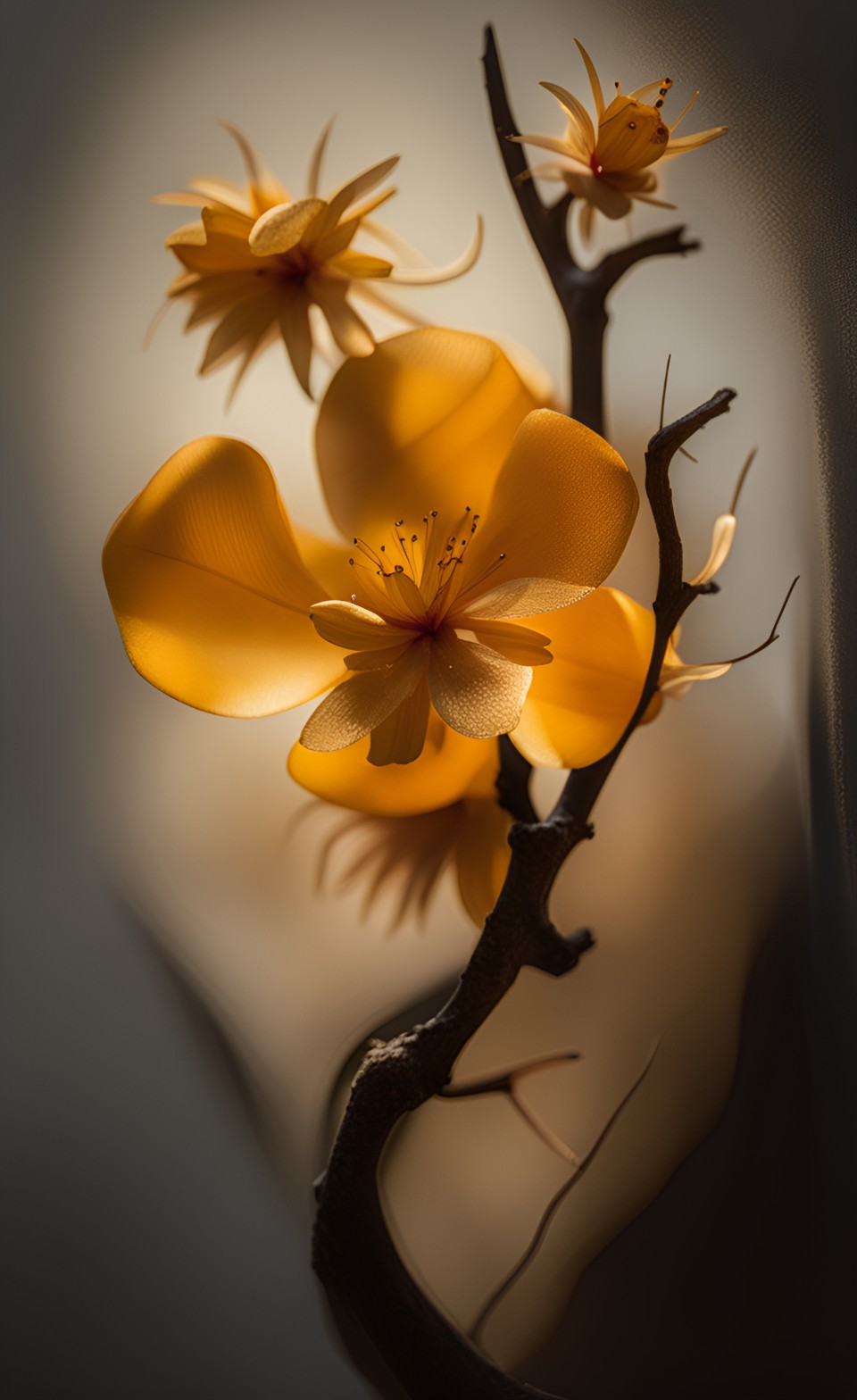 a flower in a tree resin, paul barson preview