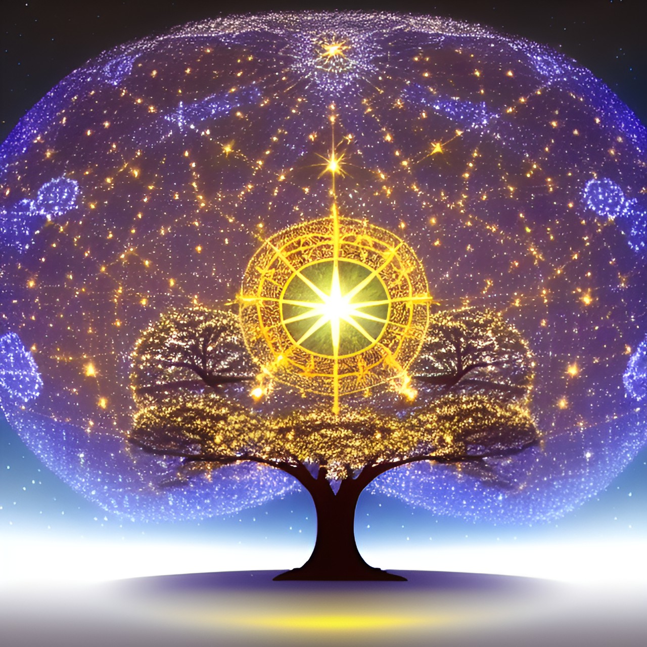 tree of light, kabbalah, magically light - a tree of light kabbalah, magically glowing with bright white light. - a tree of light kabbalah, magically glowing with bright white light. the tree is surro preview