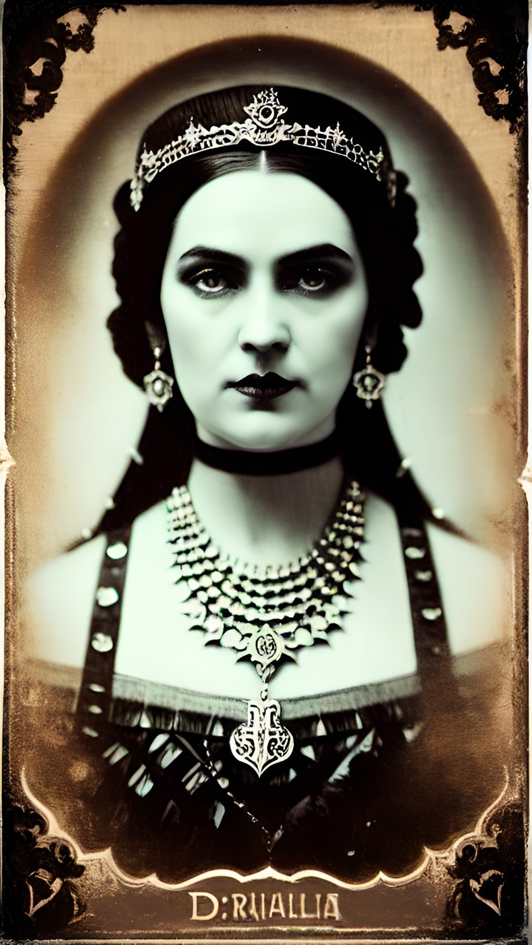 draculia, princess of darkness. daguerreotype style. preview