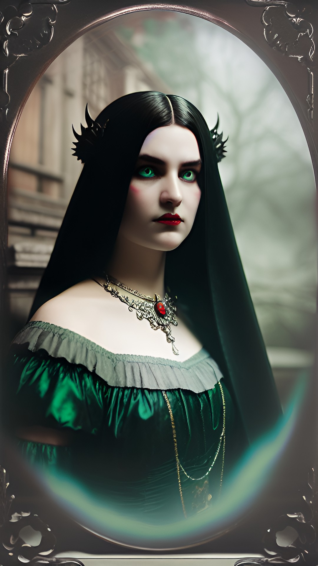 draculia, princess of darkness. daguerreotype style. preview