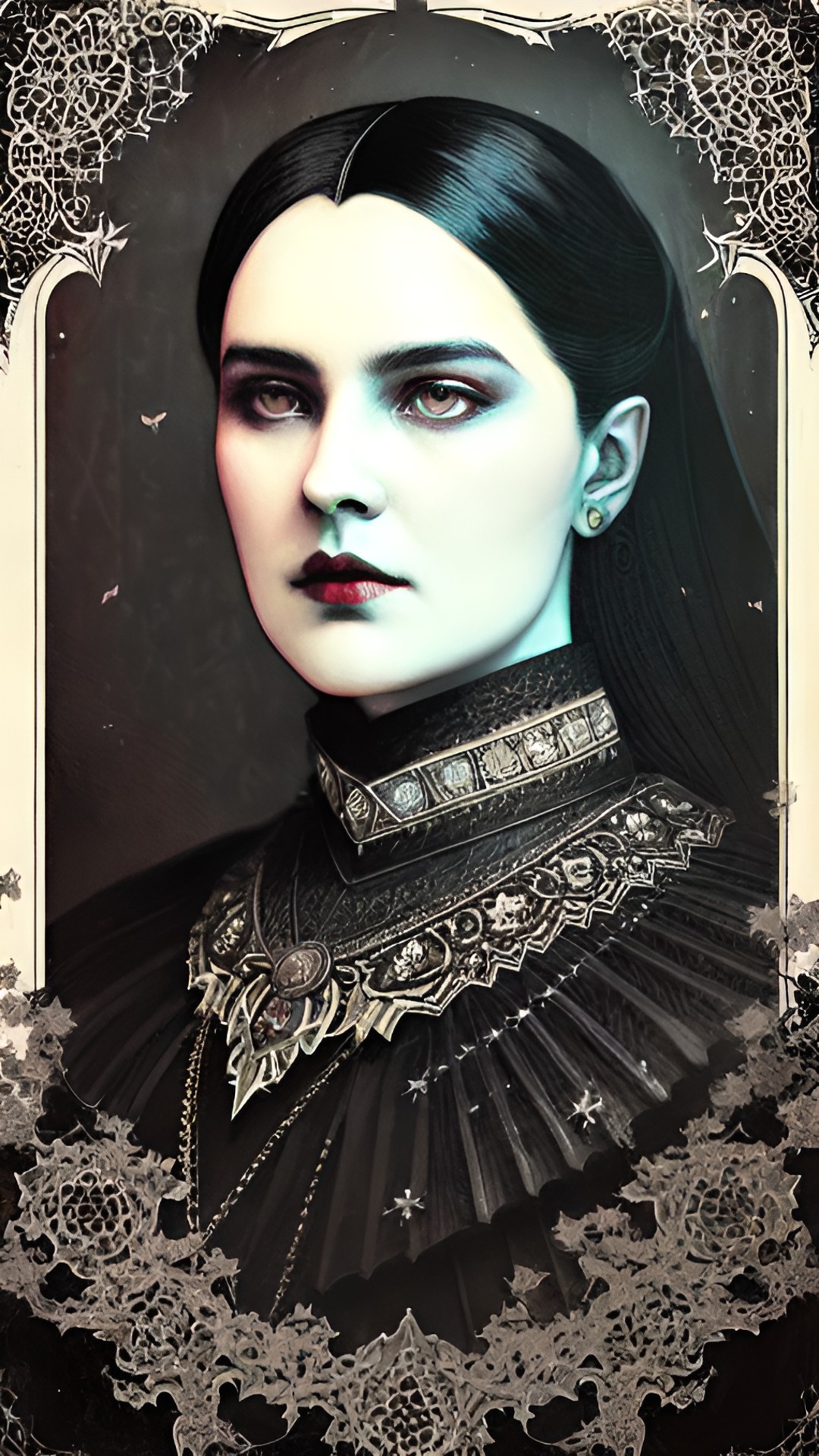 draculia, princess of darkness. daguerreotype style. preview