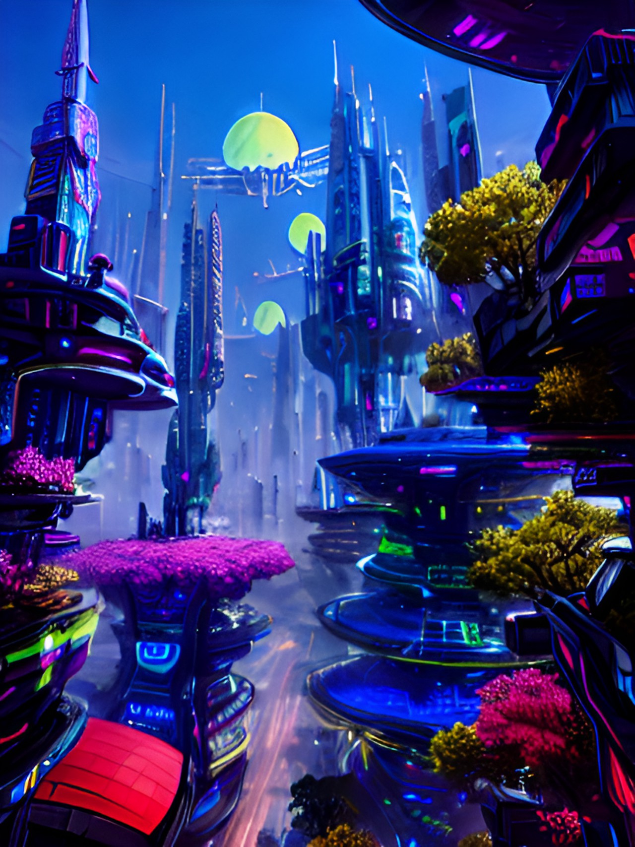 space city - futuristic city preview