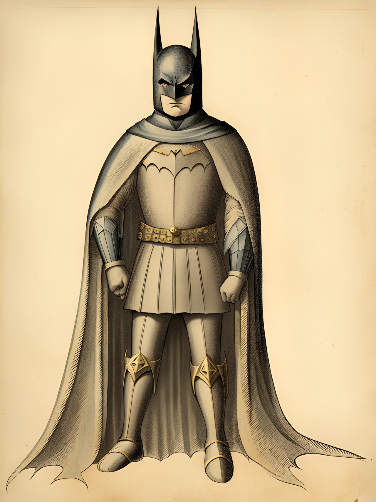 14th century drawing of batman preview