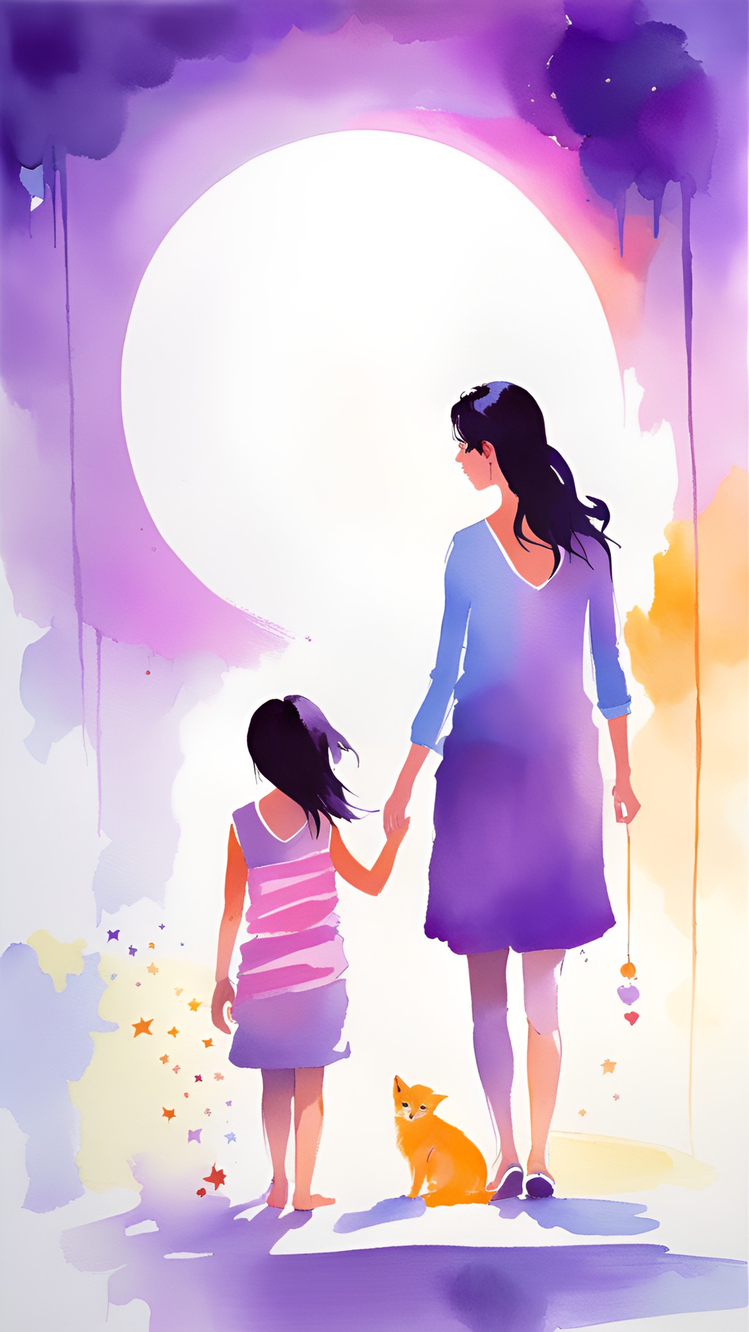 maman et sa fille/ magique/ violet preview