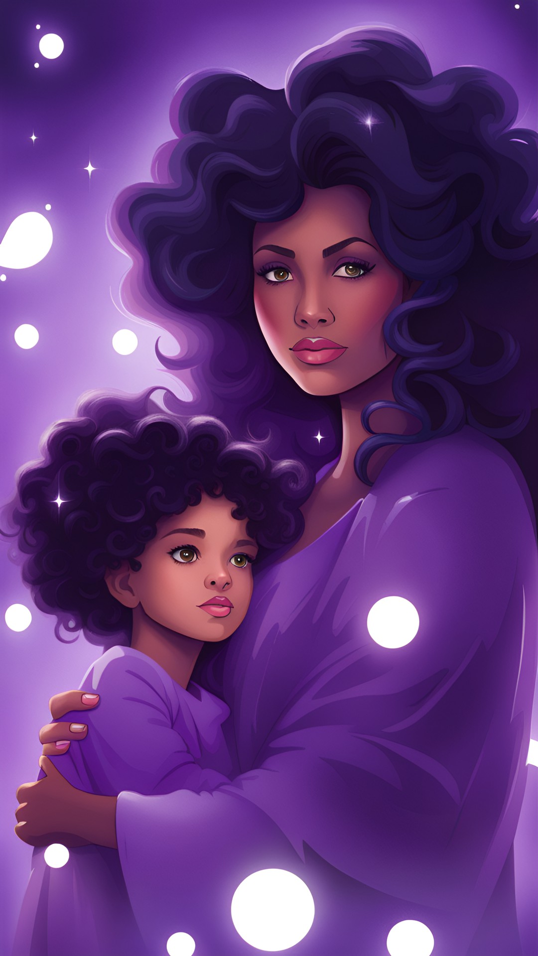 maman et sa fille/ magique/ violet preview