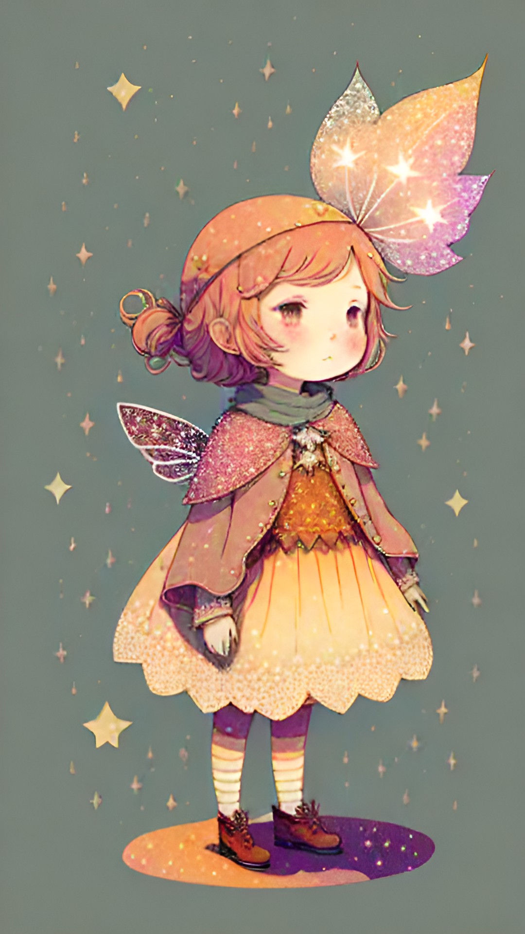 magical sparkle fairy queen in soft, warm colors. preview