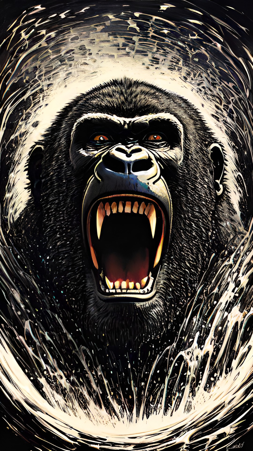 King Kong - screaming gorilla preview