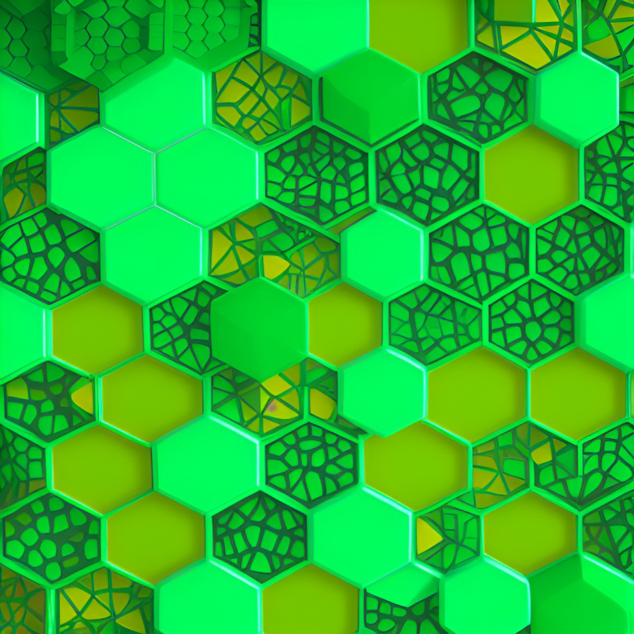 make some hexagons white preview