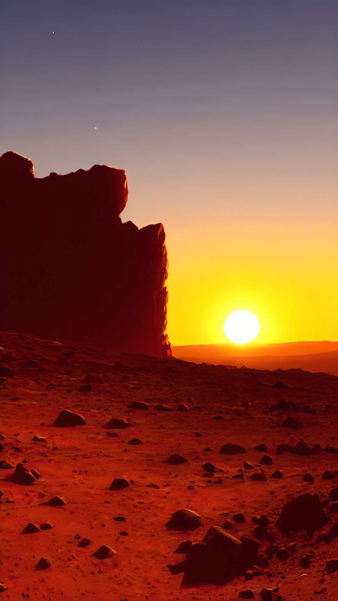 sunset in mars preview