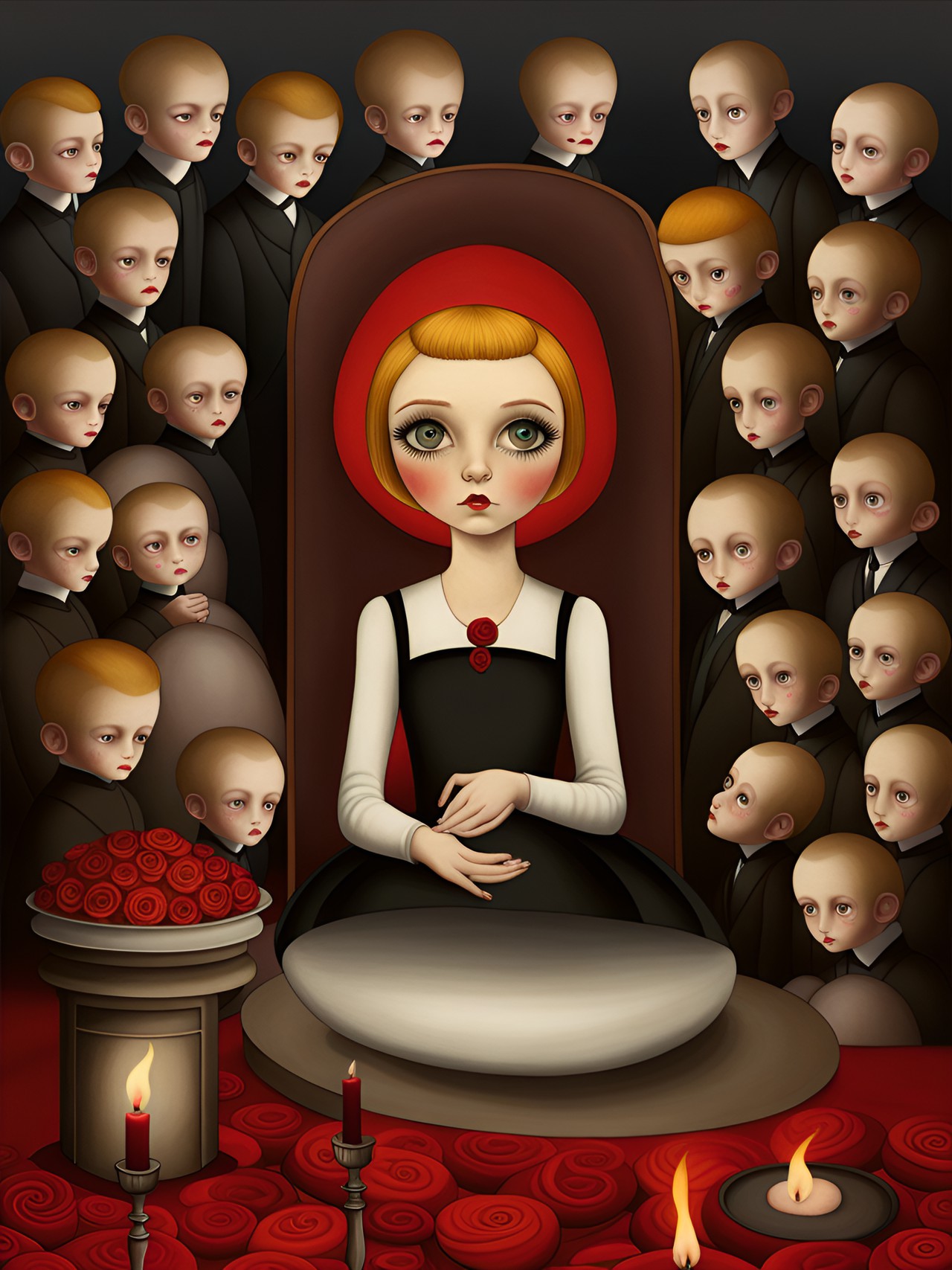 sorrow, ashes, loneliness, roses, broken doll, blood, dust, smoke, fire, by margaret keane, grant wood, bill carman,& ray caesar preview