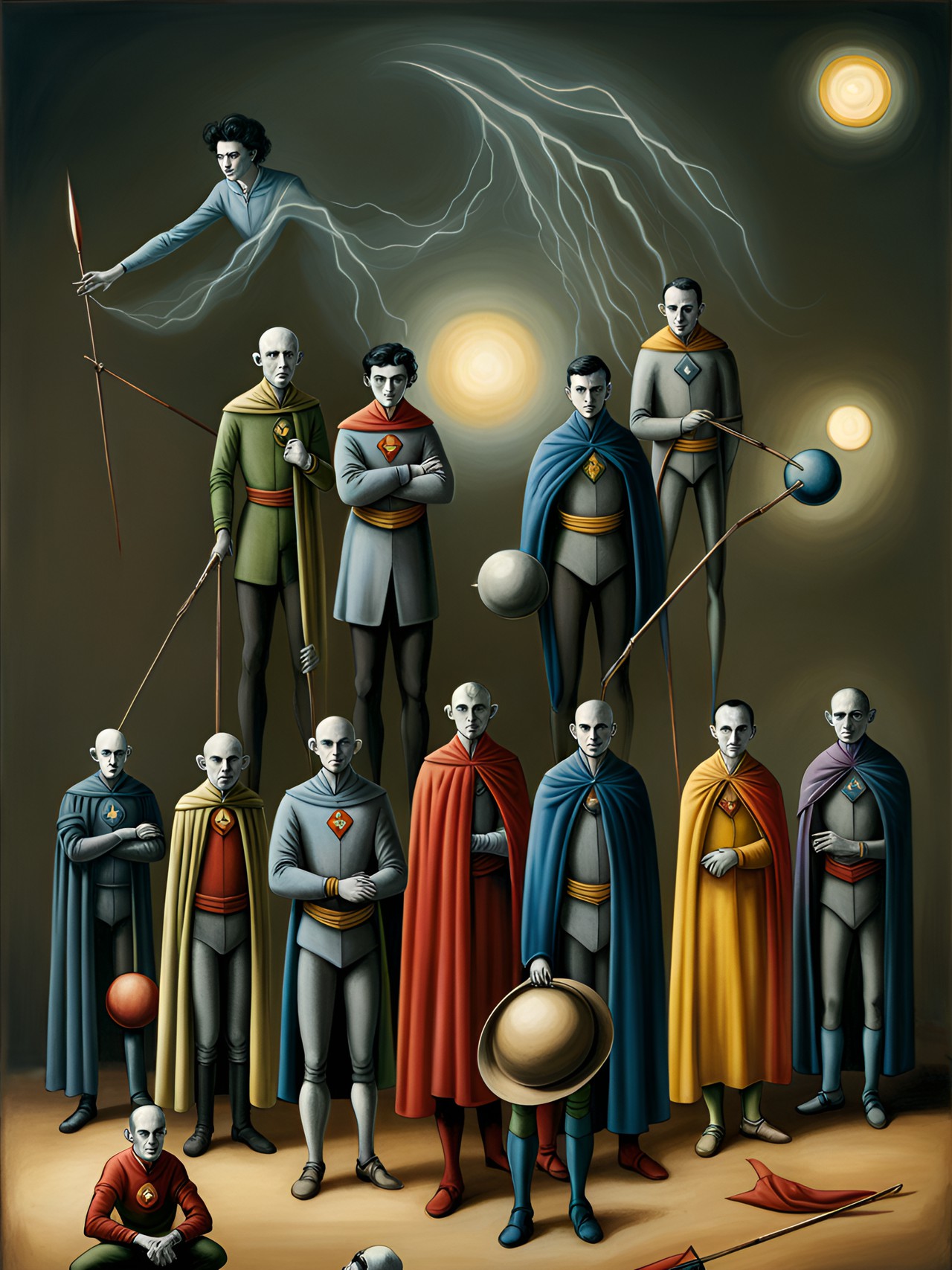 mutant atomic supermen, artistic collaboration, by leonora carrington arthur tress, franz kafka, jheronimus bosch, louis daguerre preview