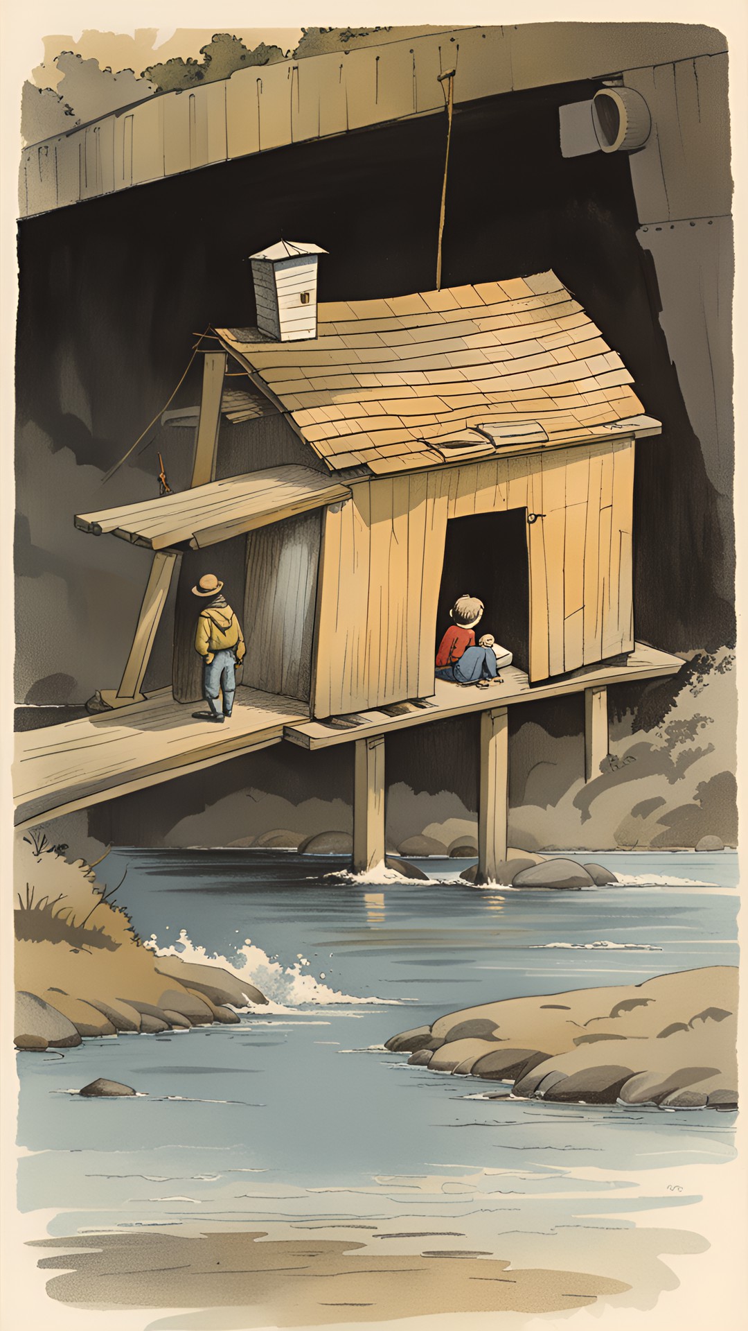 little cardboard shack under the bridge,  illustrated by garth williams preview