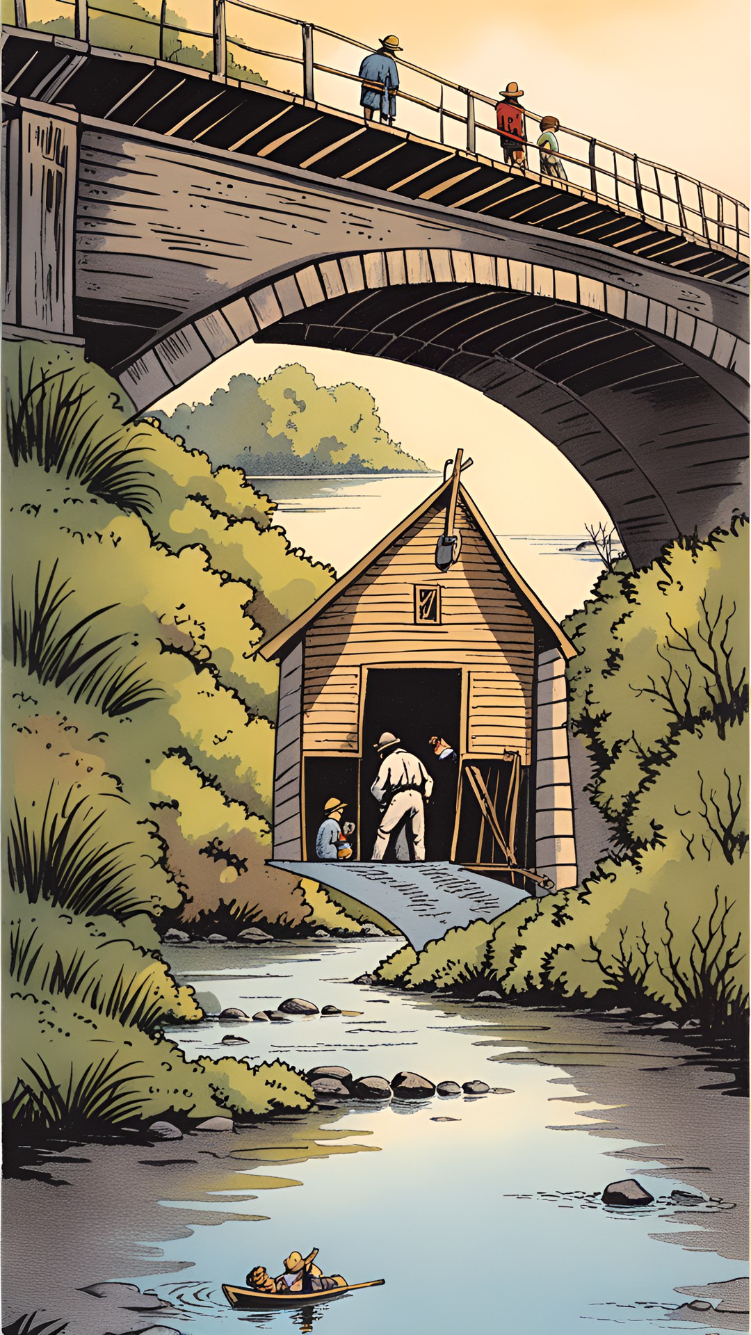 little cardboard shack under the bridge,  illustrated by garth williams preview