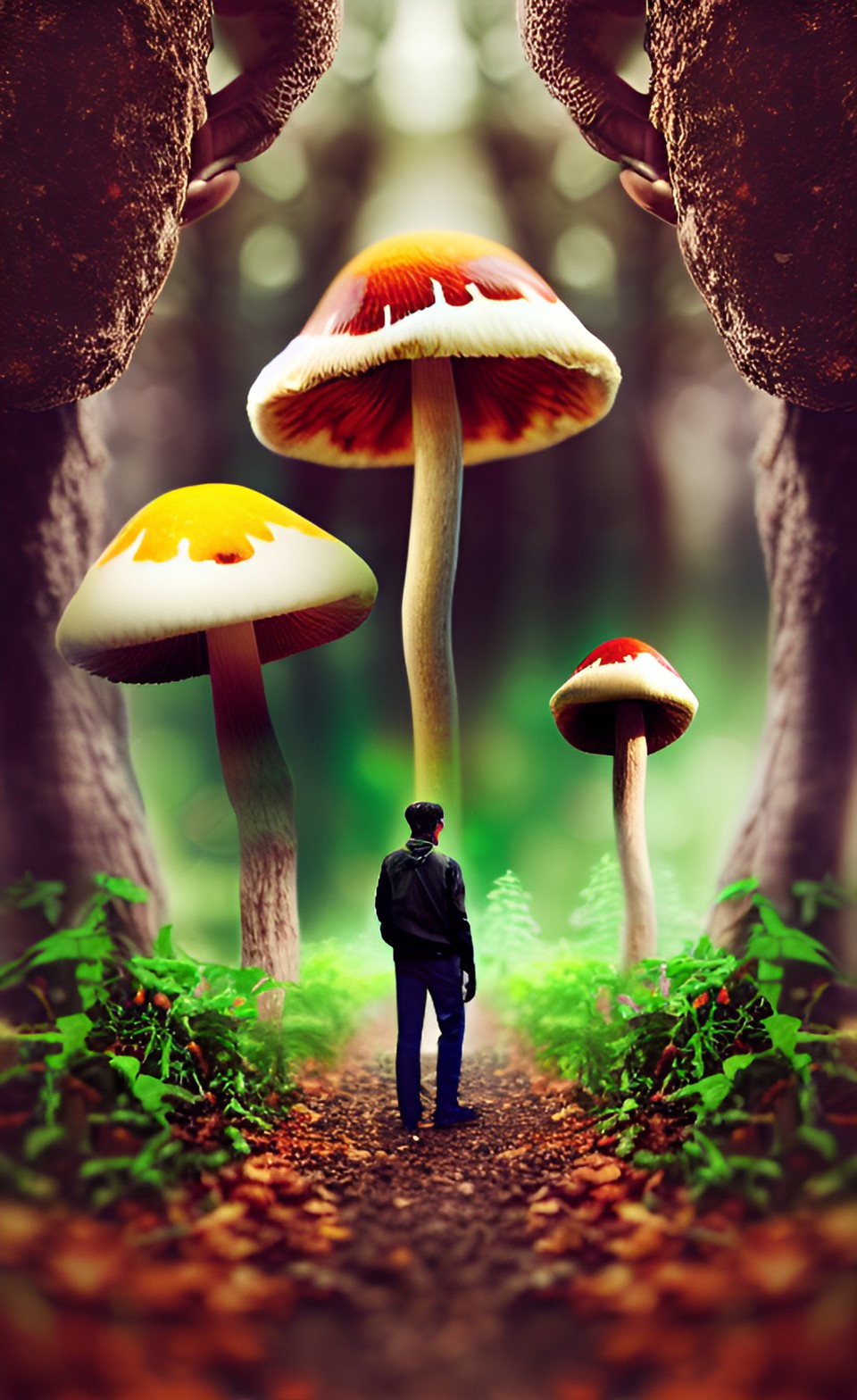 man and shrooms preview