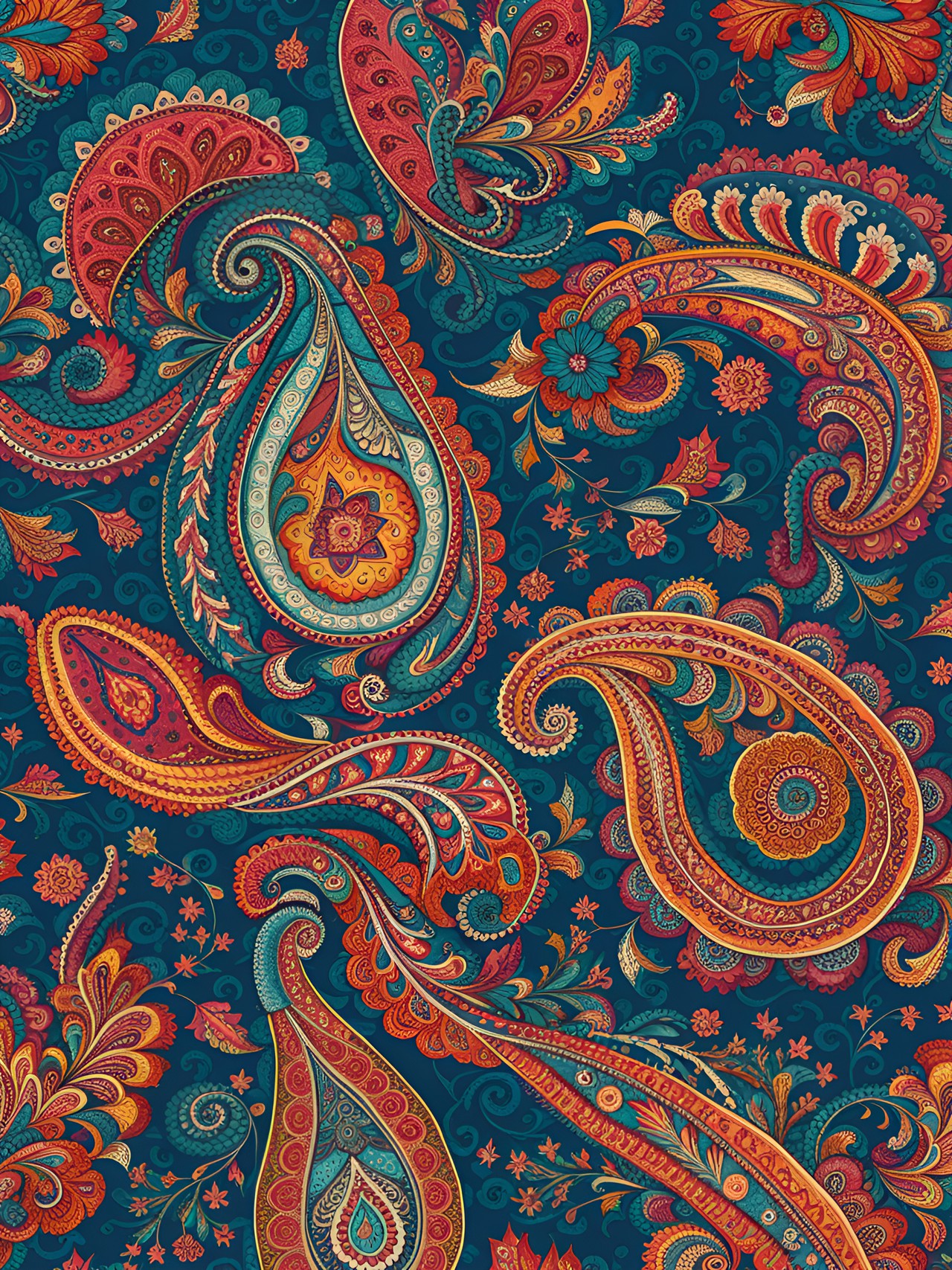 paisley print preview