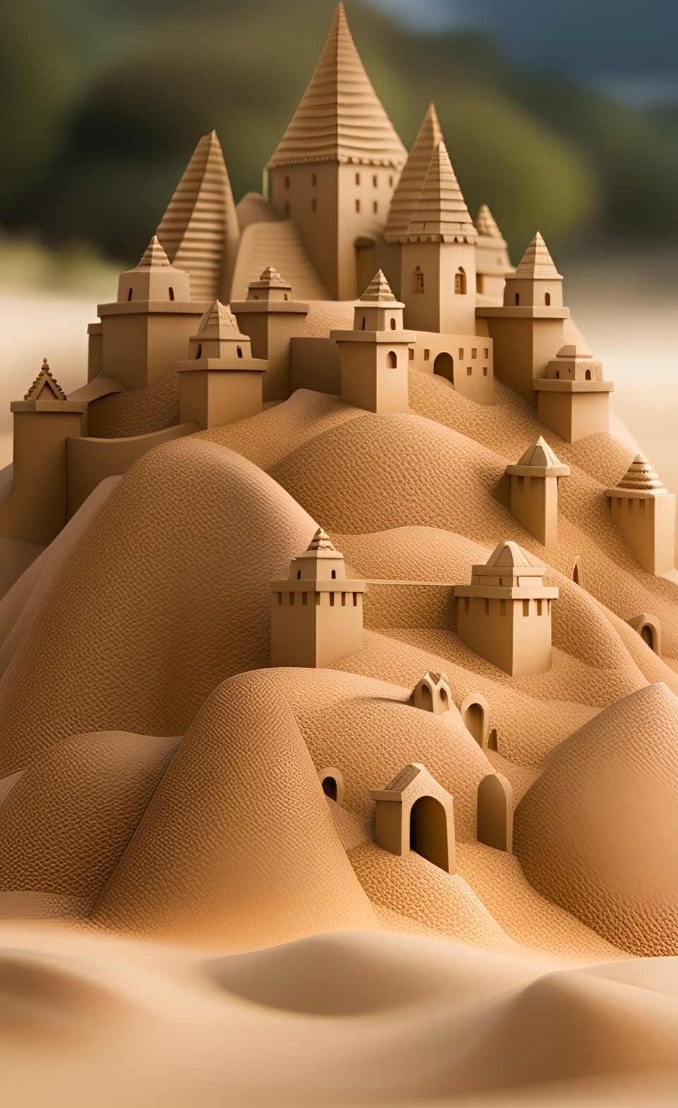 mountain sand castle preview