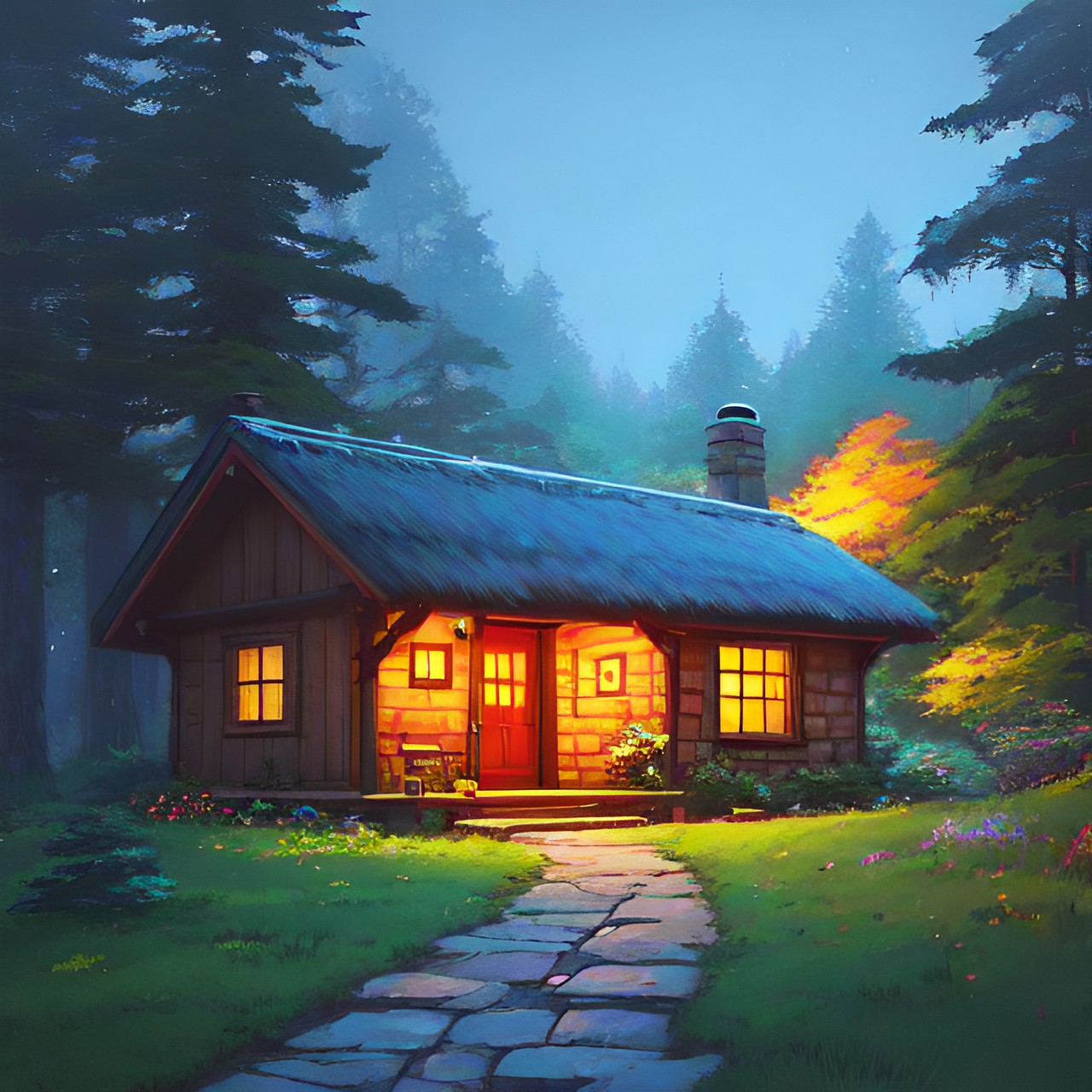 ￼ a cozy cottage in the forest preview