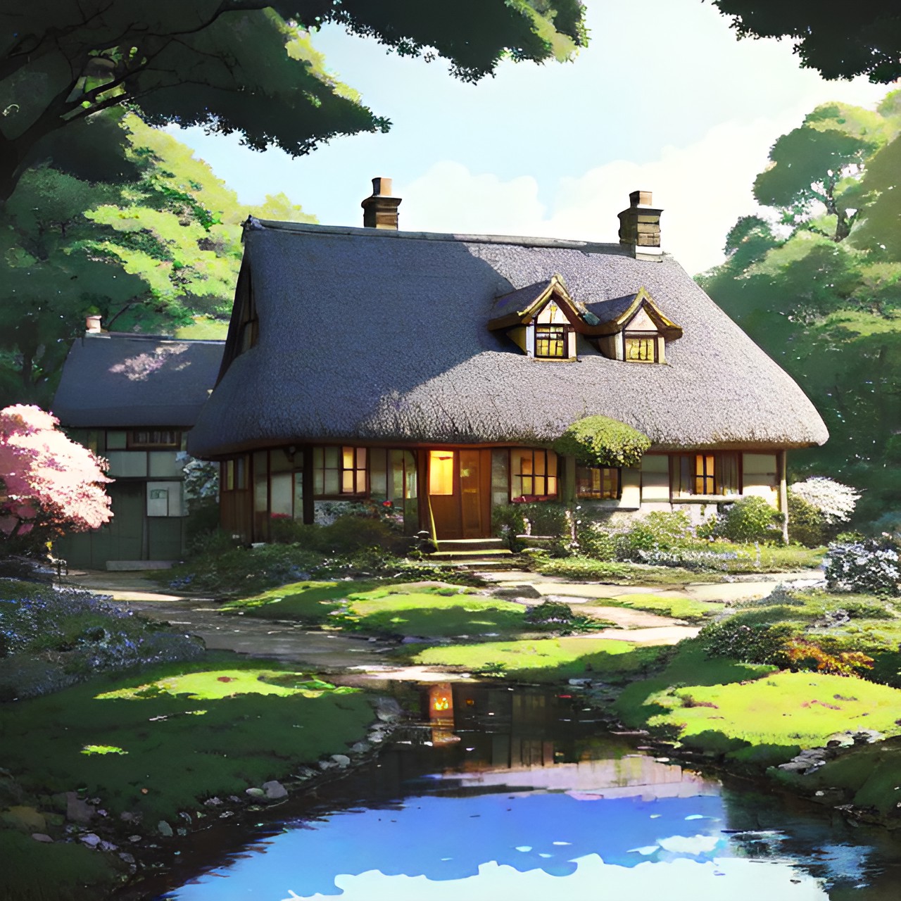 ￼ a cozy english cottage in the forest preview