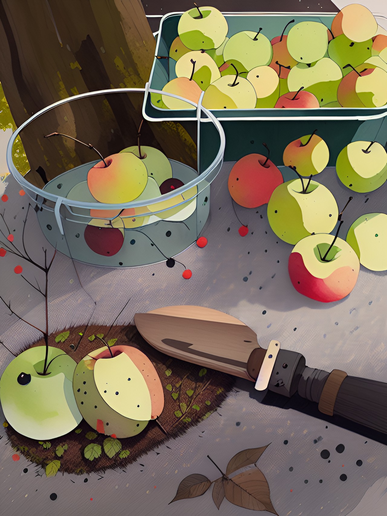 preparation of wild apples preview