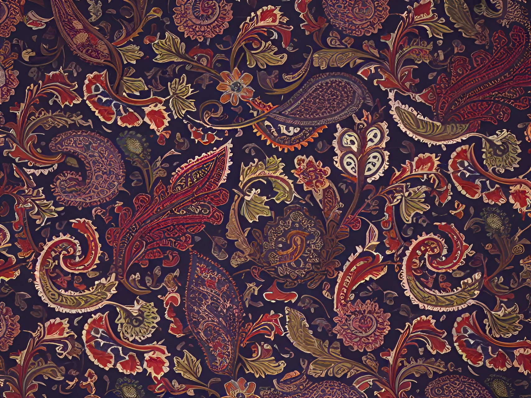 paisley migration. pattern by william morris. preview