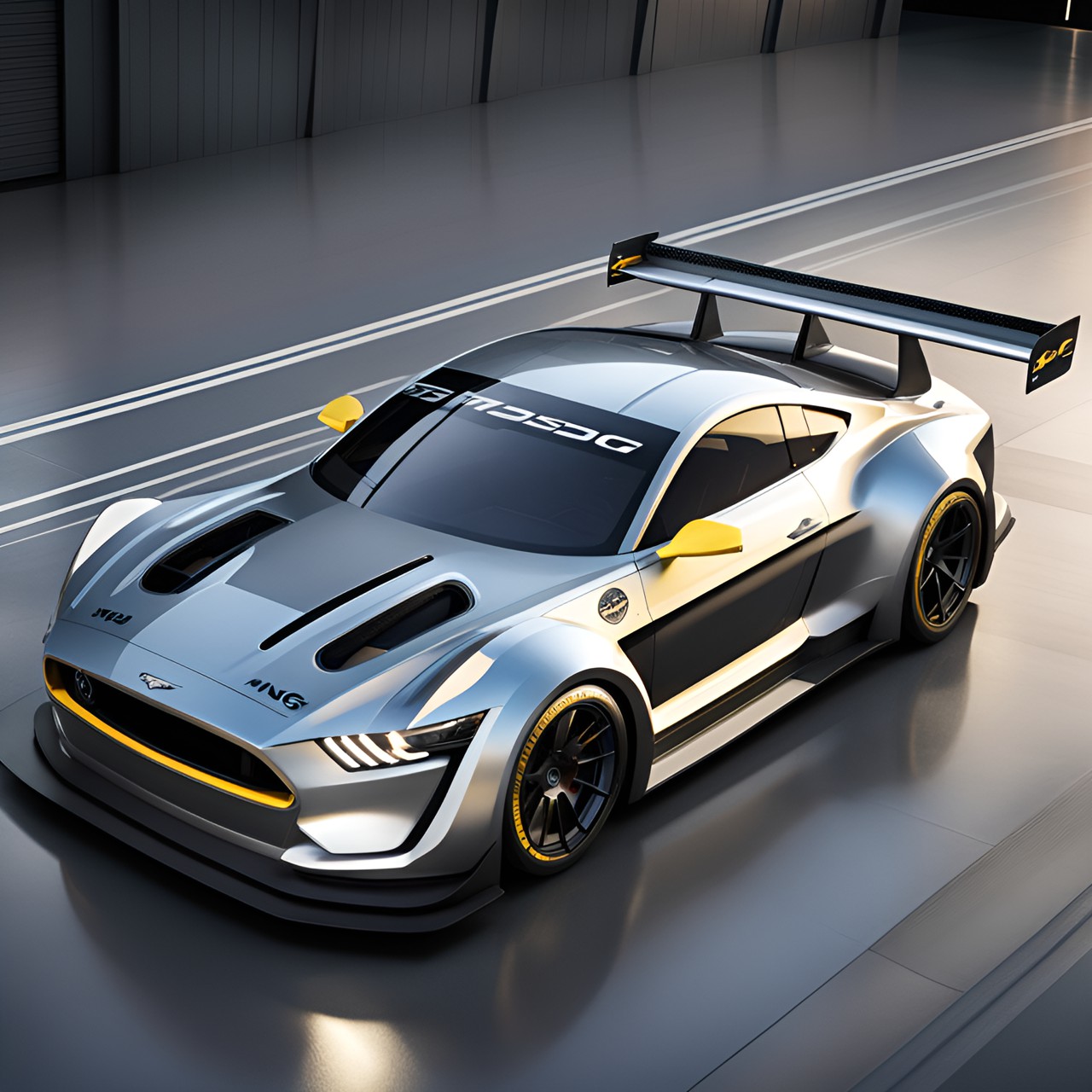 mustang s650 futuristic next gen le mans gt3 race car preview