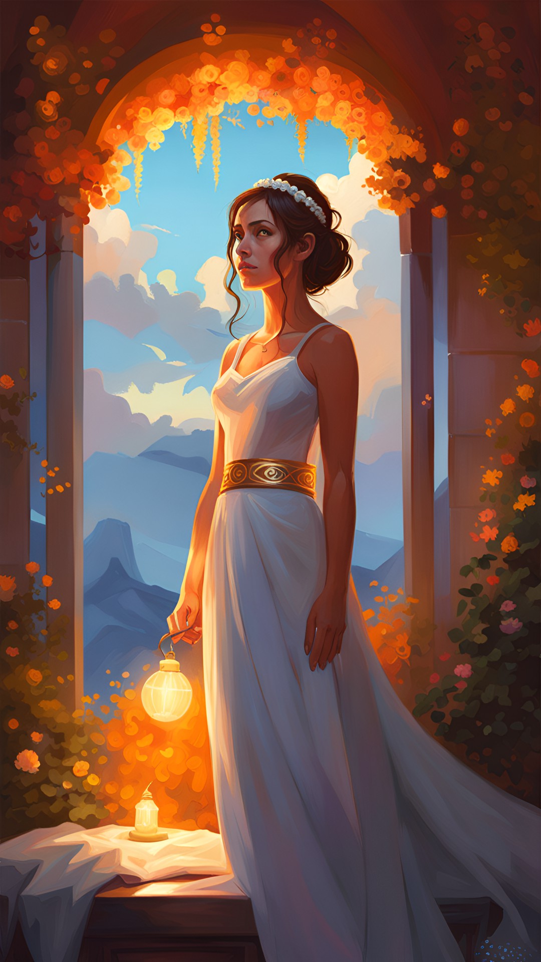 the waiting bride, fantasy background, self portrait, highly detailed, fantasy art preview