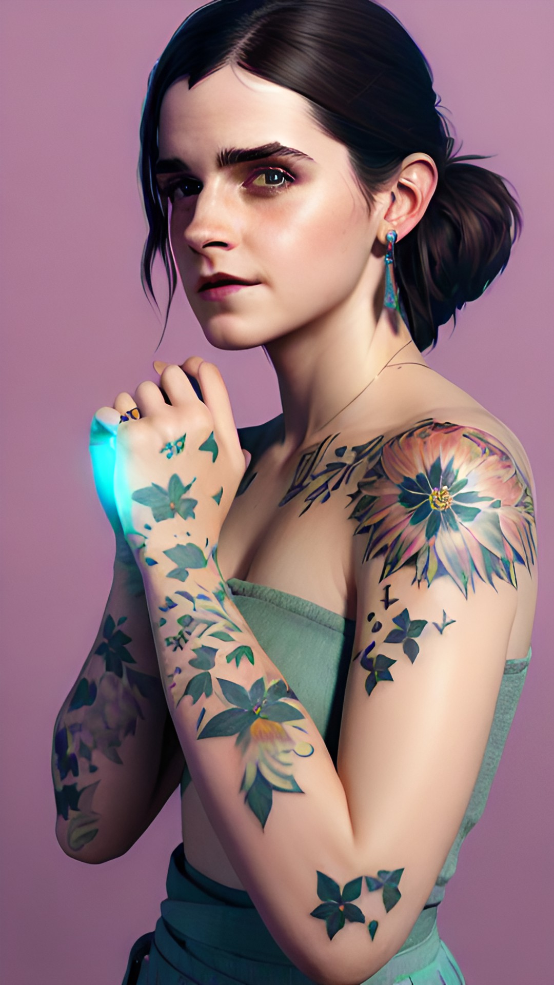 emma watson with tattoos on her arms preview