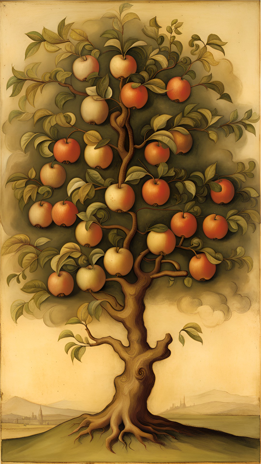 apple tree by leonardo da vinci preview