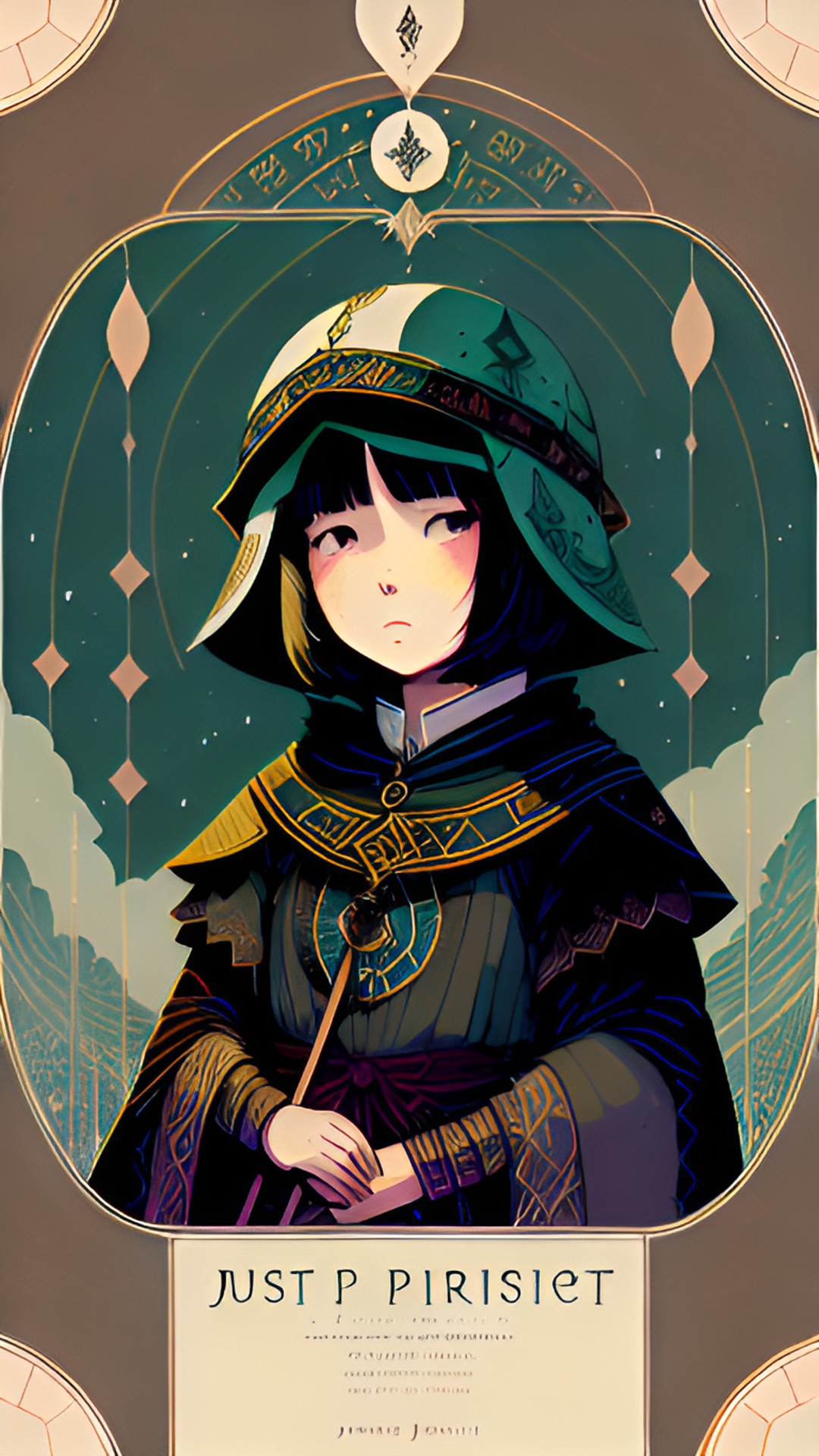 just the face of the high priestess tarot card preview