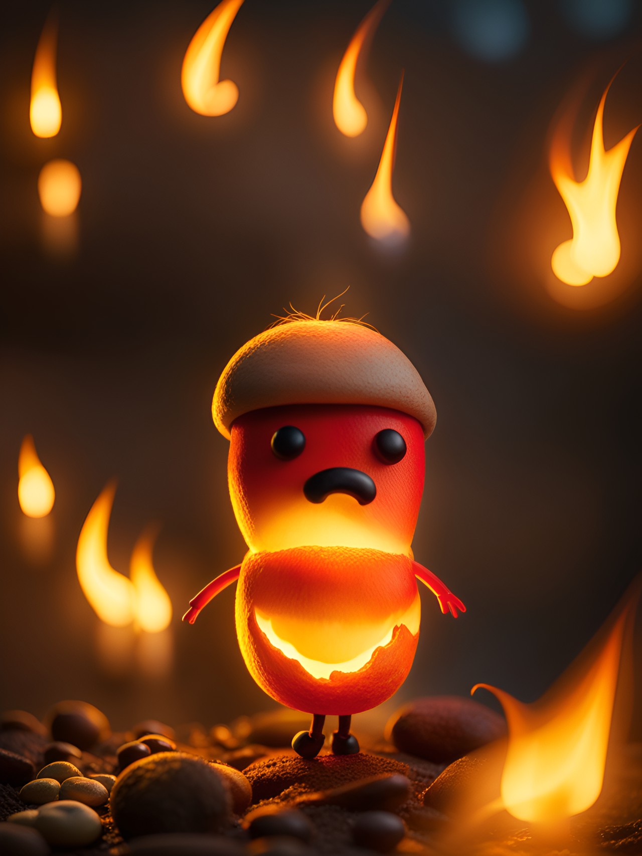 flaming potato-man preview