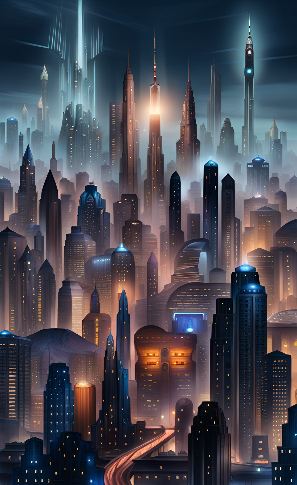 sci-fi city preview