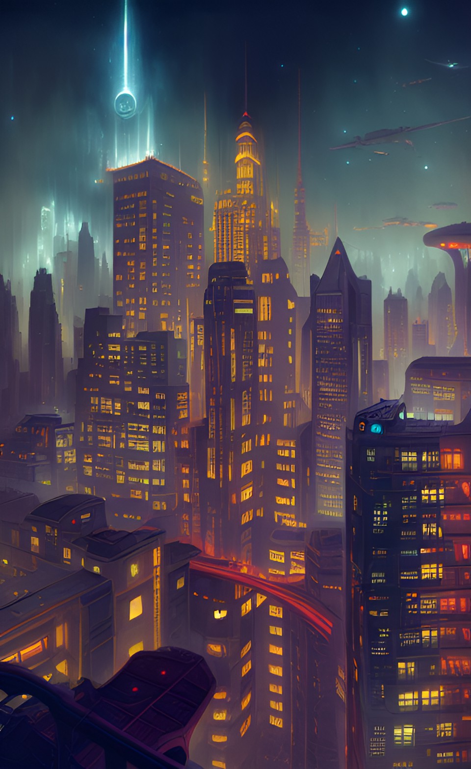 sci-fi city preview