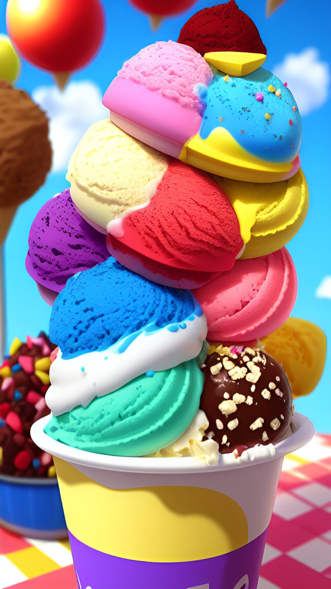 Icecream - icecream different flavours with a lot of decorations melting in the sunshine highly detailed realistic
(dreamland v2) preview