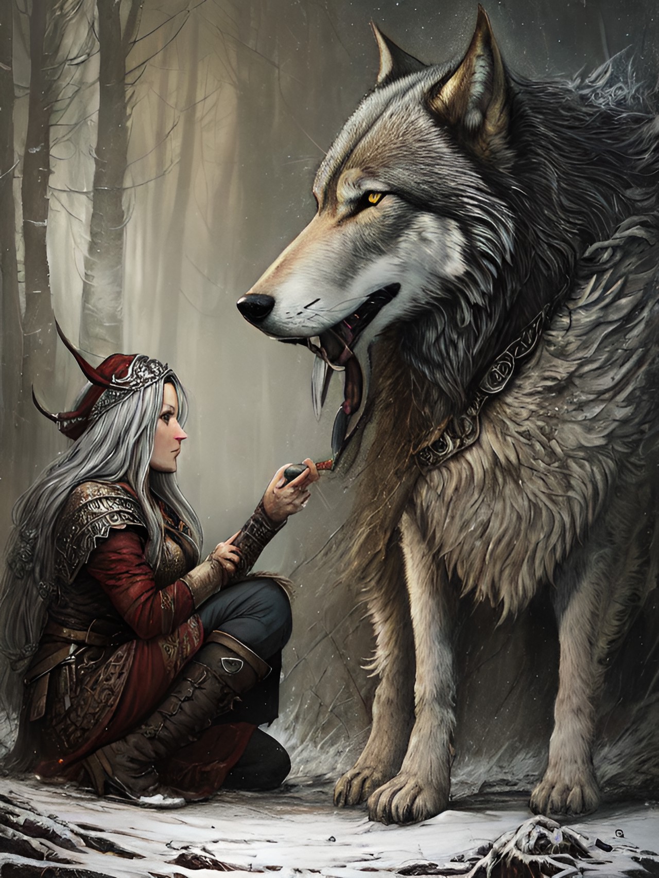 viking goddess and the wolf preview