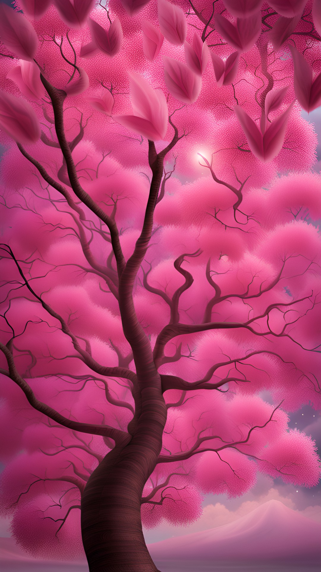 magical pink butterfly tree preview