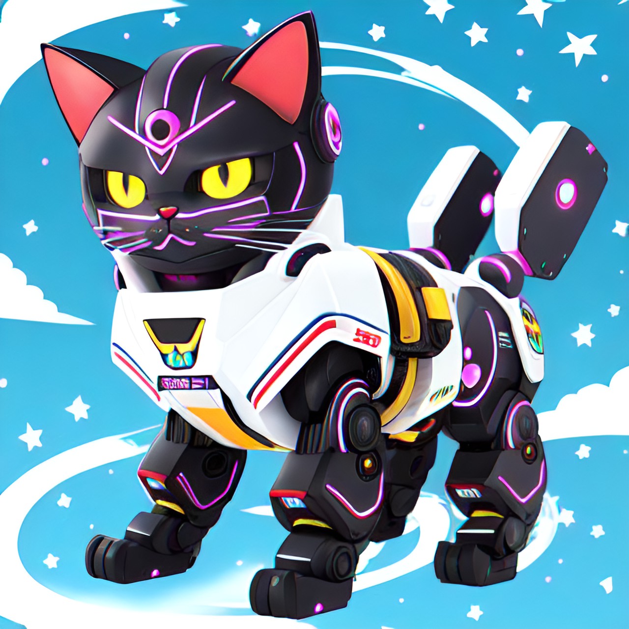 Wow, the best thing - astral anime cat￼ robot￼ preview